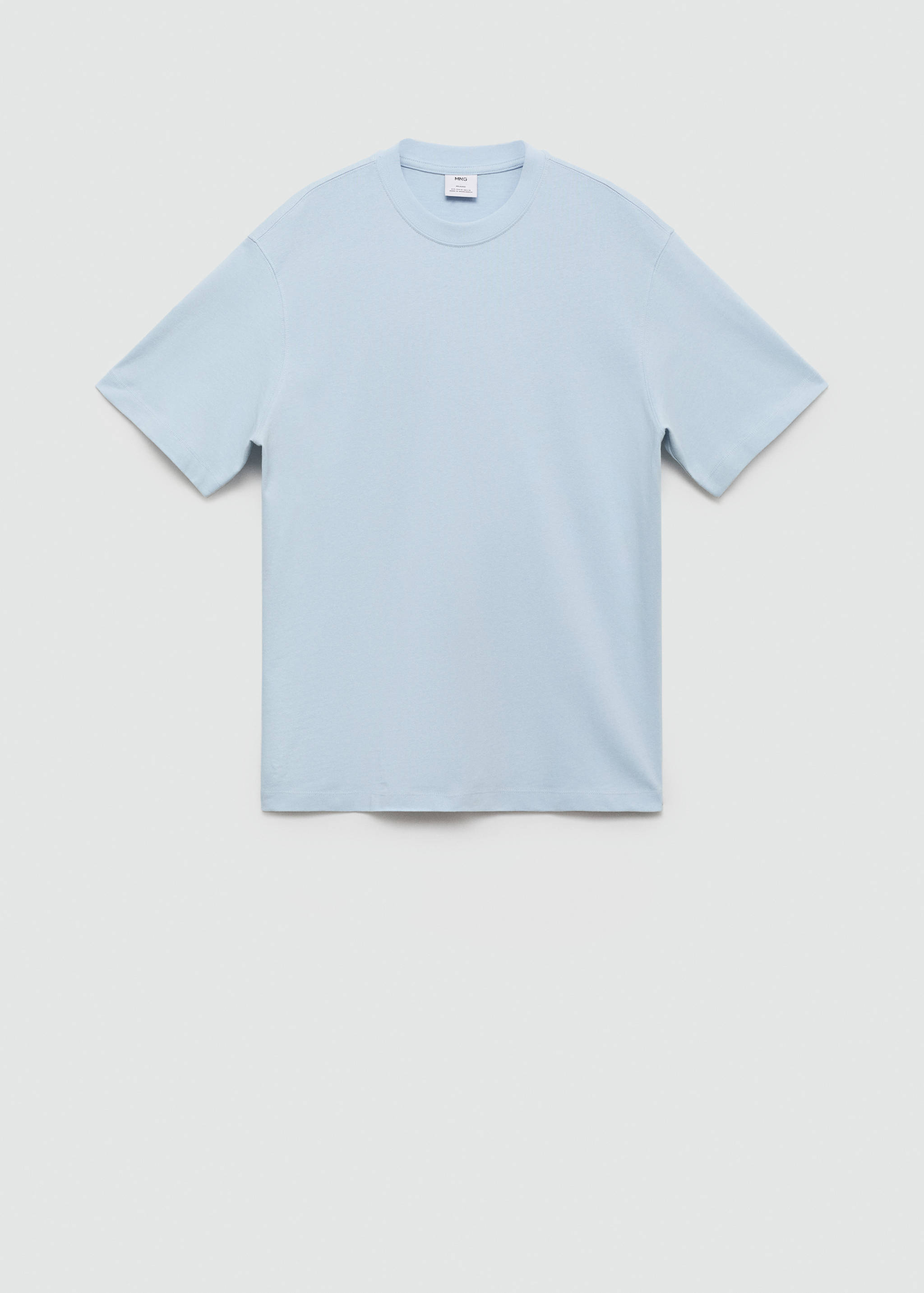 Basic 100% cotton relaxed-fit t-shirt - Article without model