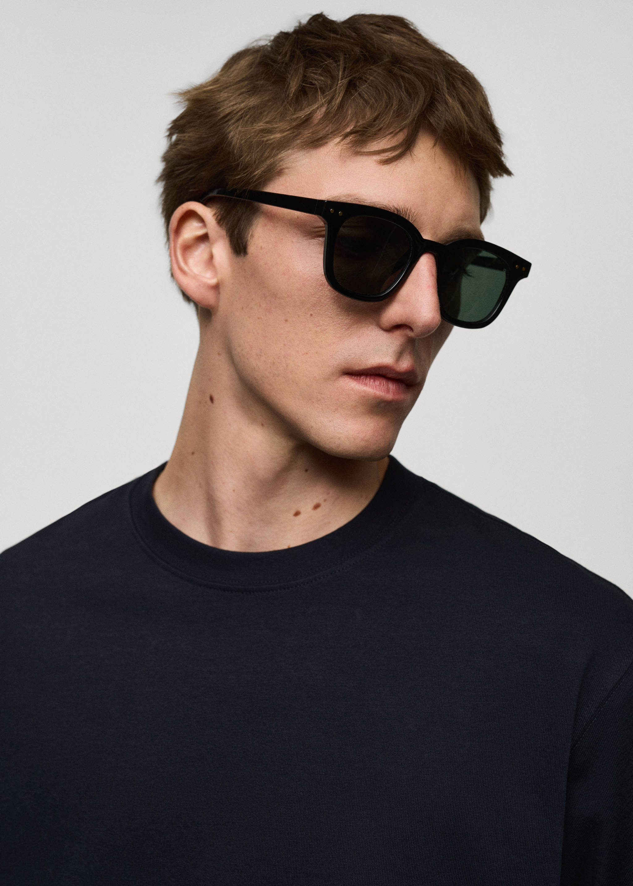 Tricou simplu relaxed fit din bumbac 100 % - Detaliu al articolului 1