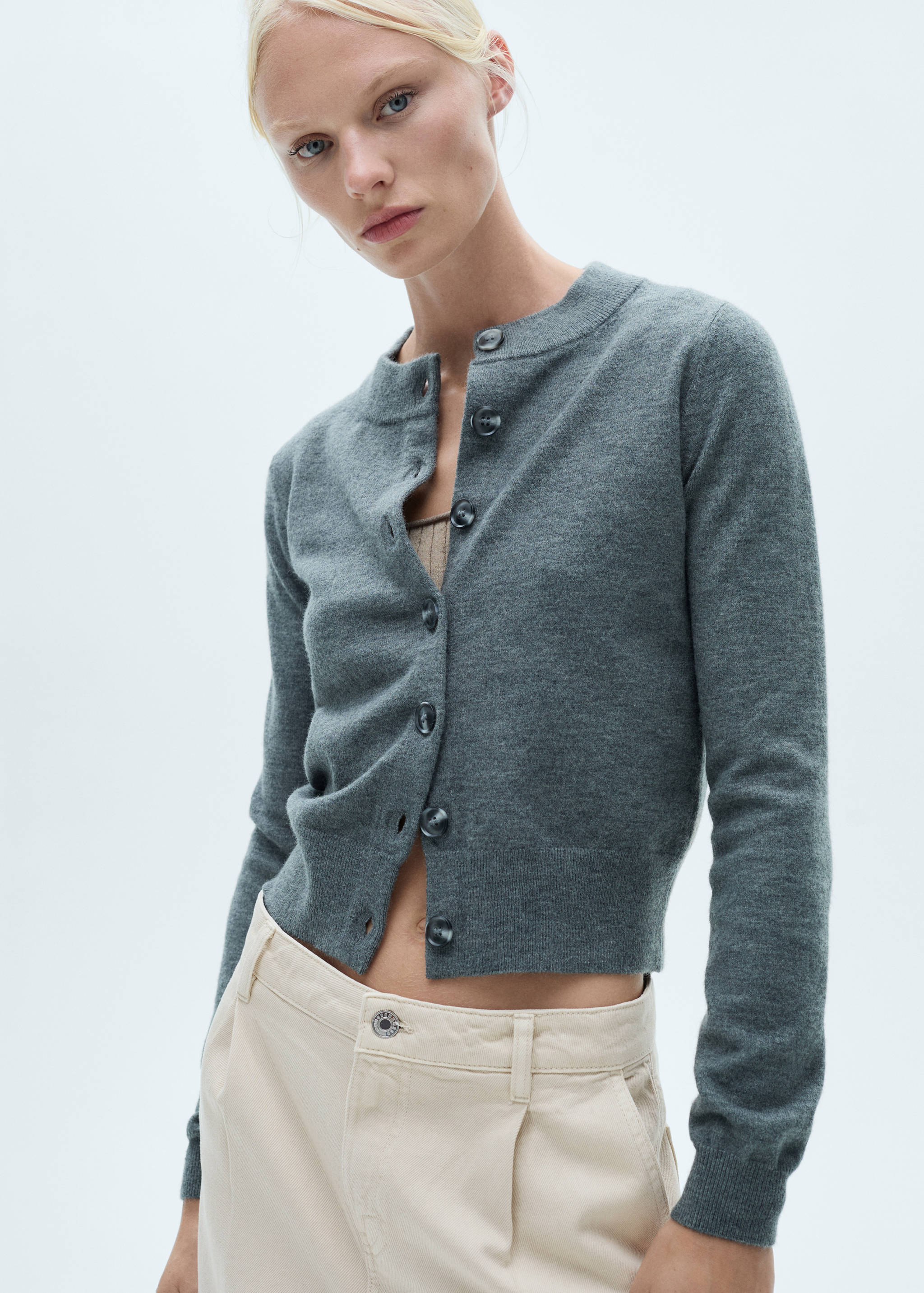 Bő szárú, pliszírozott farmernadrág - A termék adatai 1