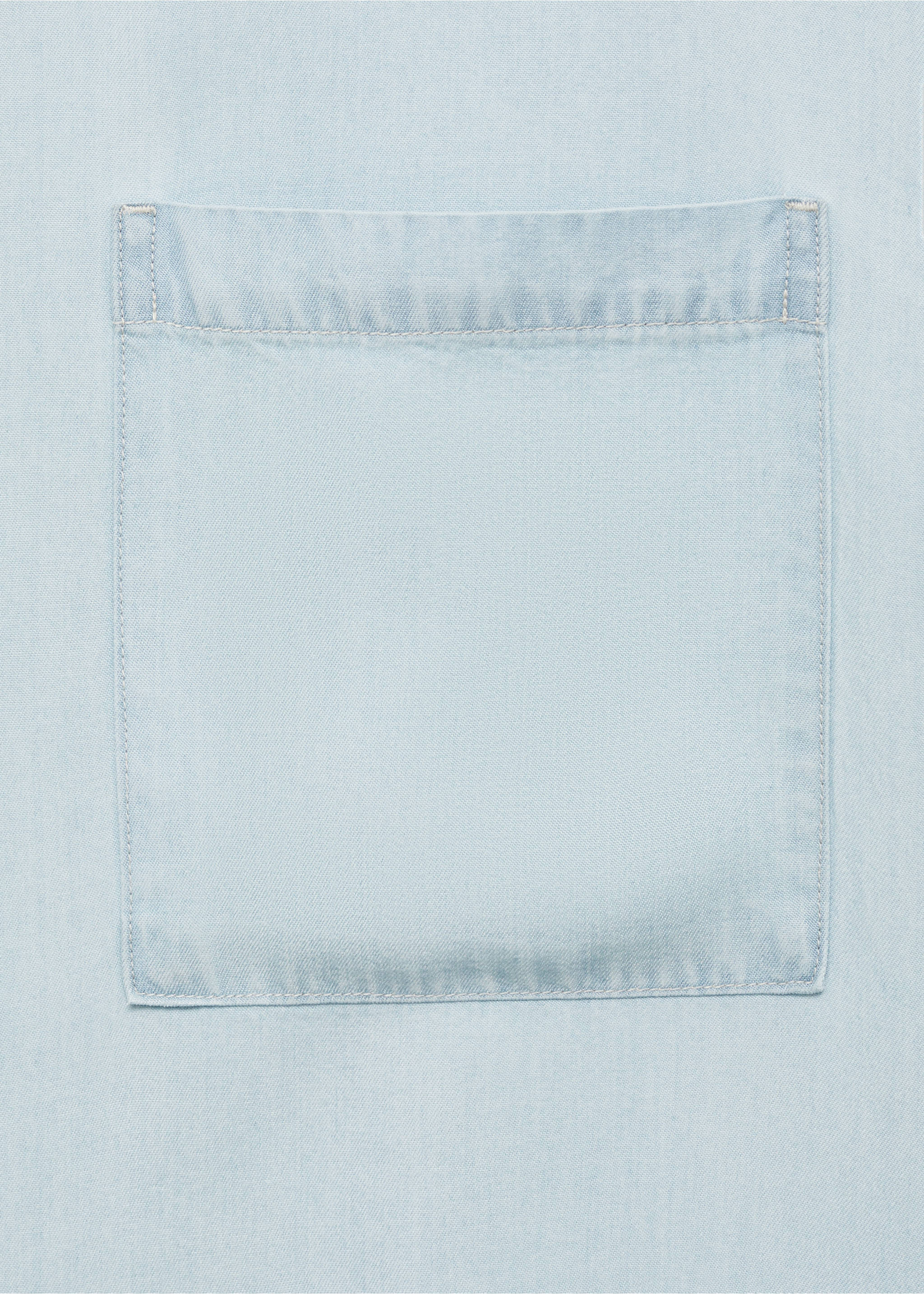 Regular-fit 100% Tencel shirt - Details of the article 0, Bleach Blue. Ref: 77070591-00.