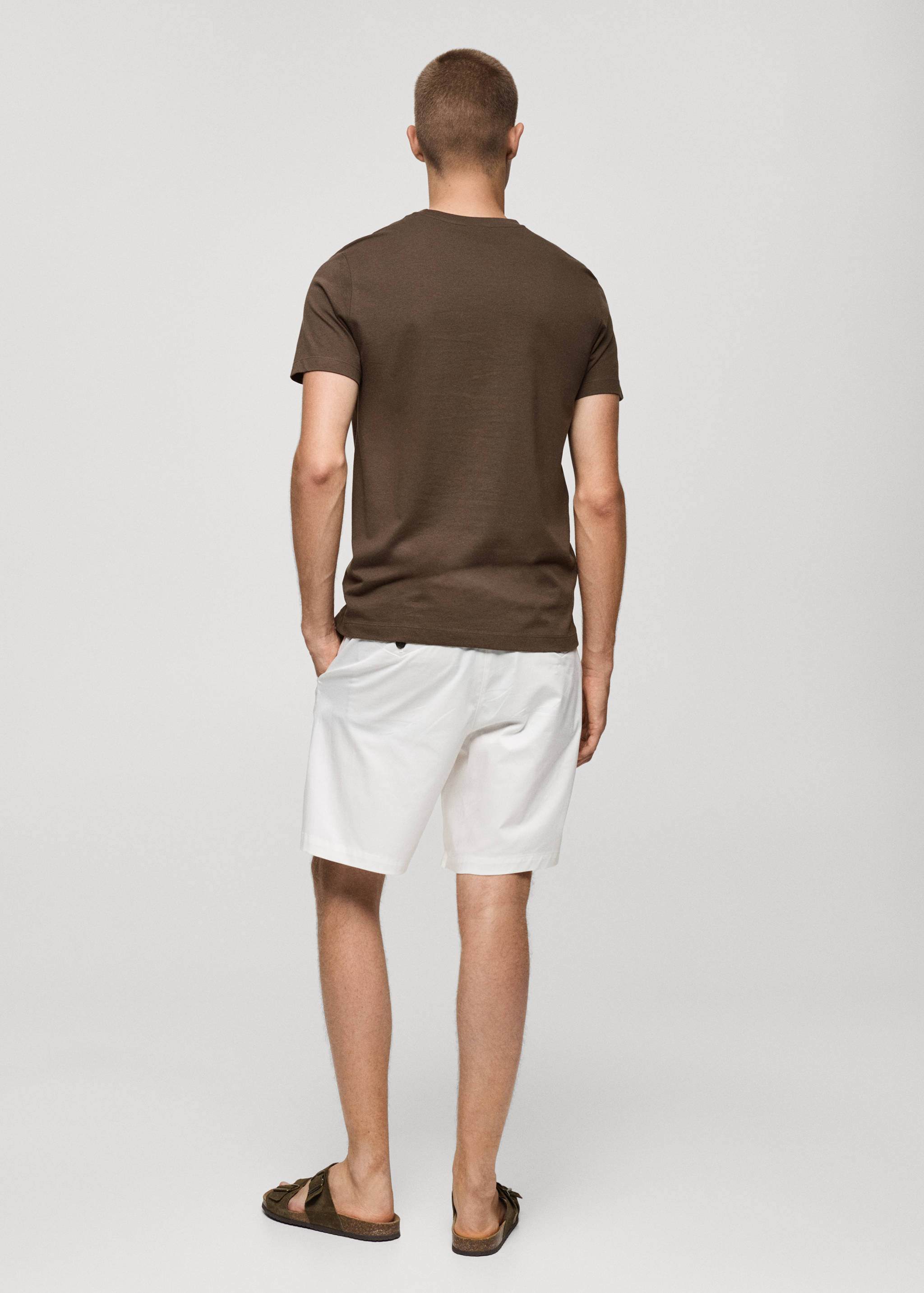 Slim Fit-Baumwoll-T-Shirt - Rückseite des Artikels