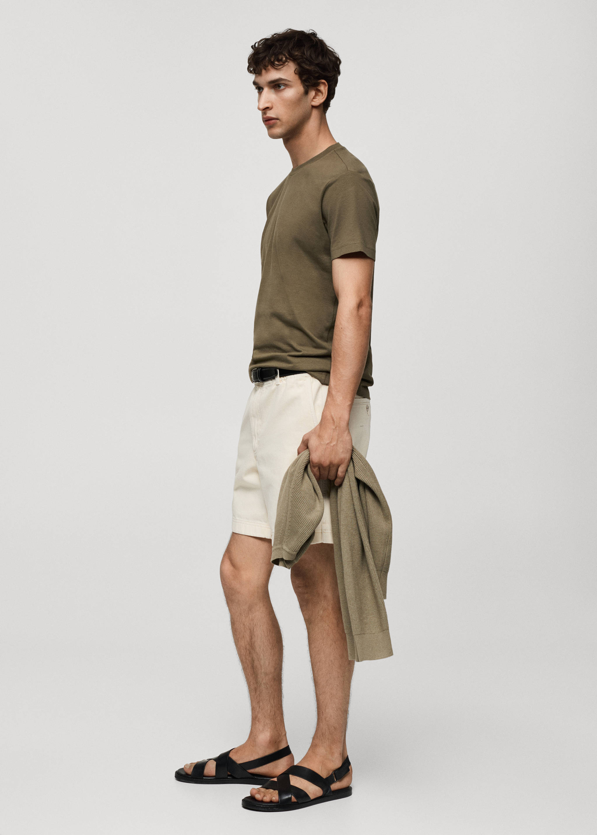 Slim Fit-Baumwoll-T-Shirt - Detail des Artikels 2