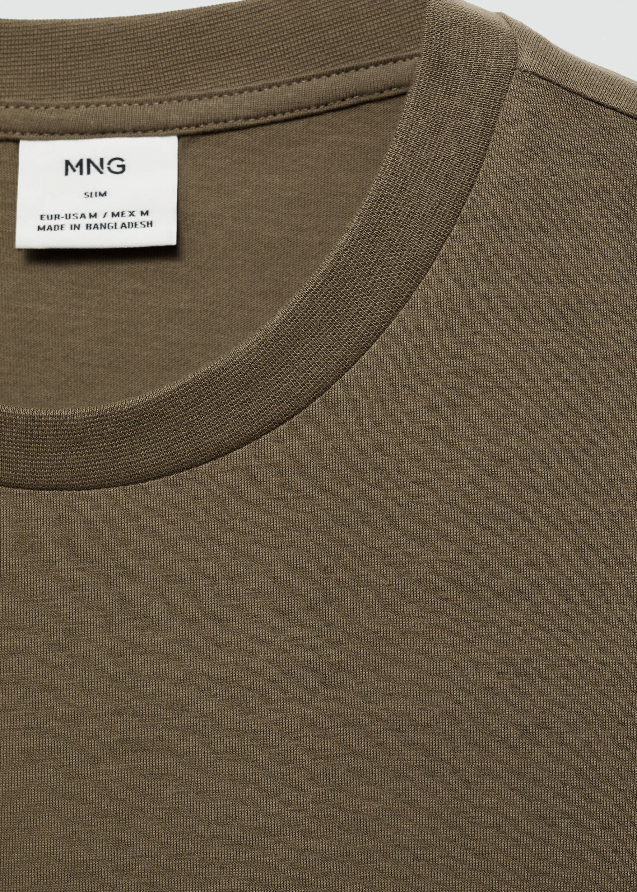 Slim Fit-Baumwoll-T-Shirt - Detail des Artikels 8