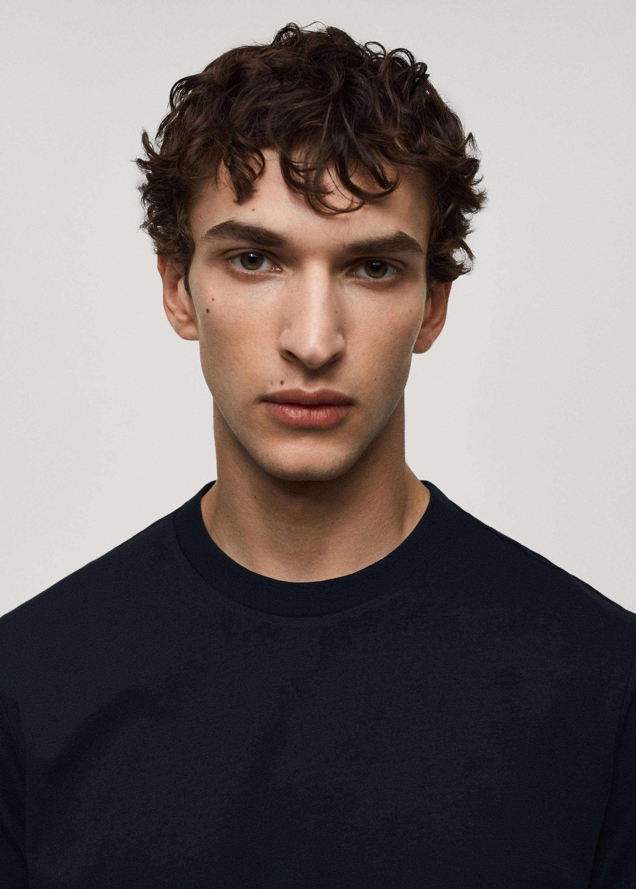 Slim Fit-Baumwoll-T-Shirt - Detail des Artikels 1