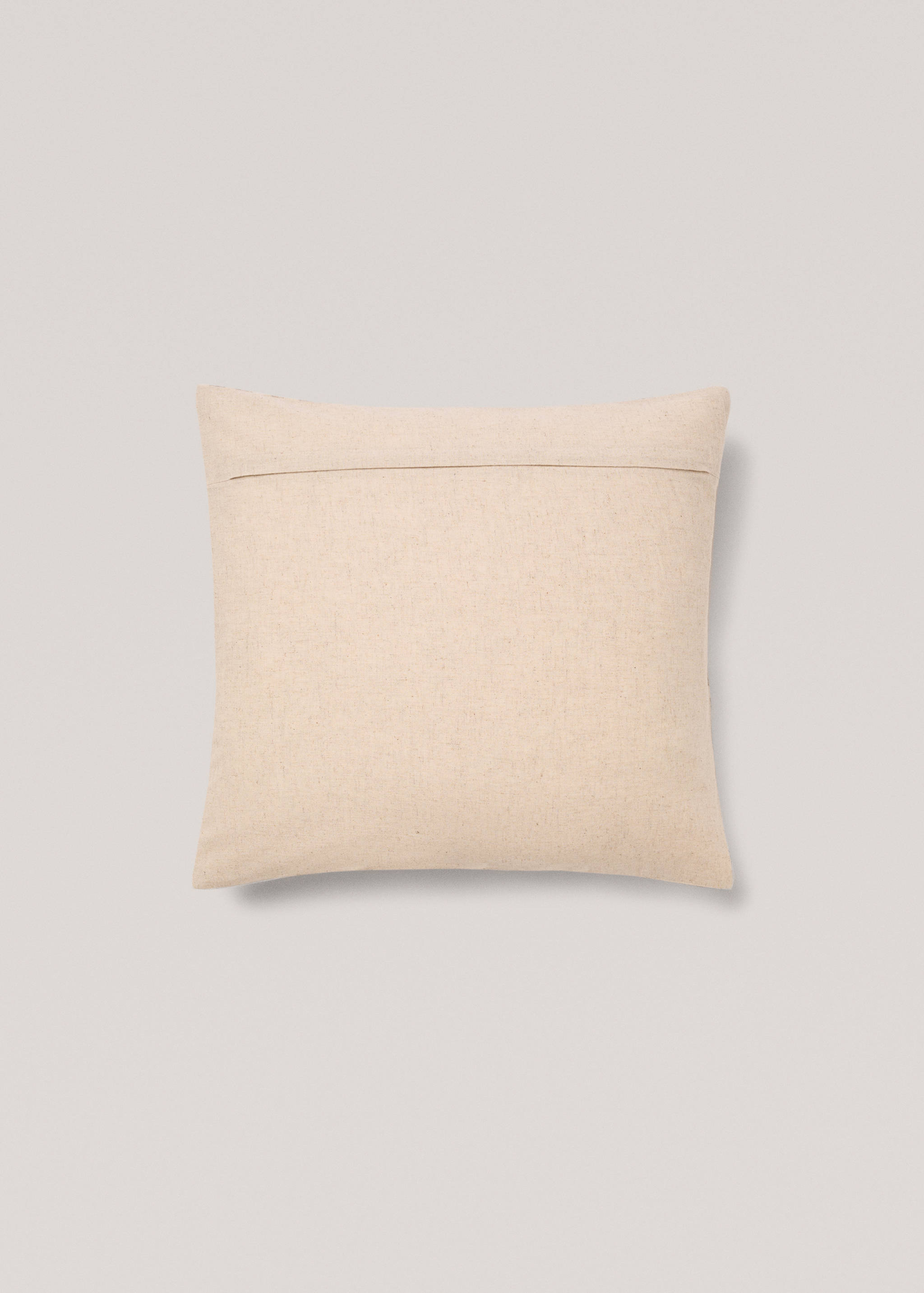 Cotton linen floral cushion cover 50x50cm - Details of the article 1