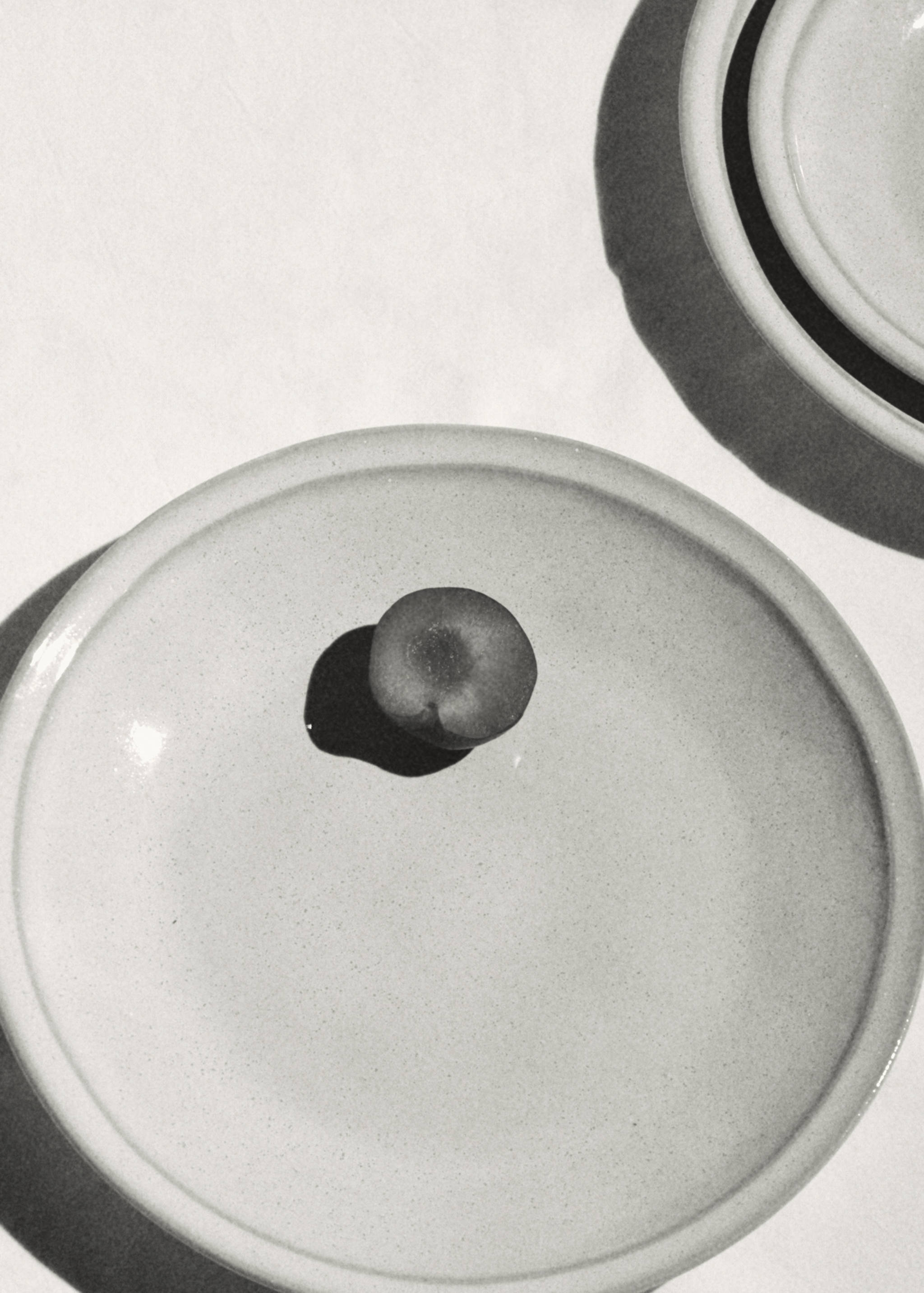 Aged double-edged stoneware dinner plate - Details of the article 5