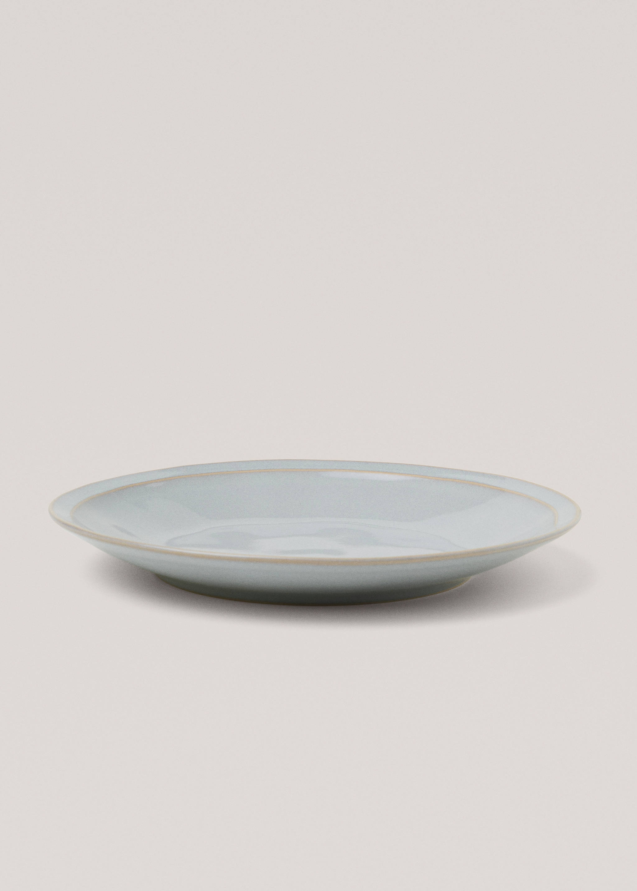 Aged double-edged stoneware dinner plate - Details of the article 1