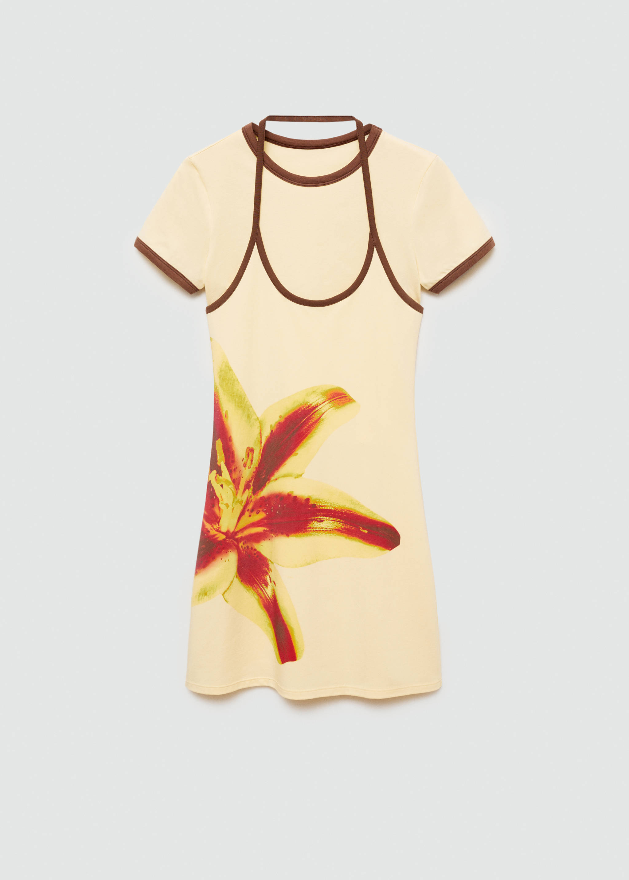 Contrasting print dress - Article without model