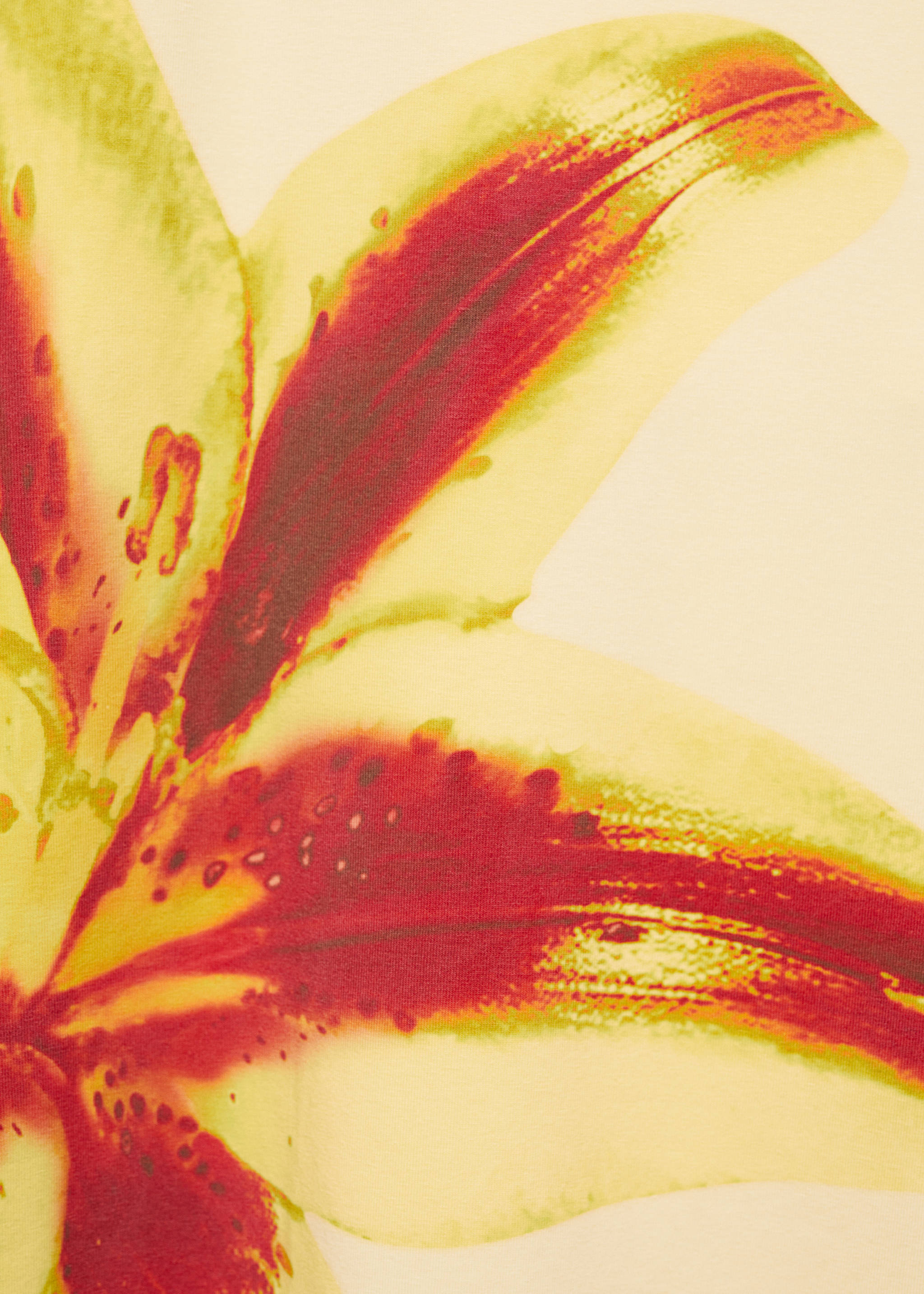 Contrasting print dress - Details of the article 8