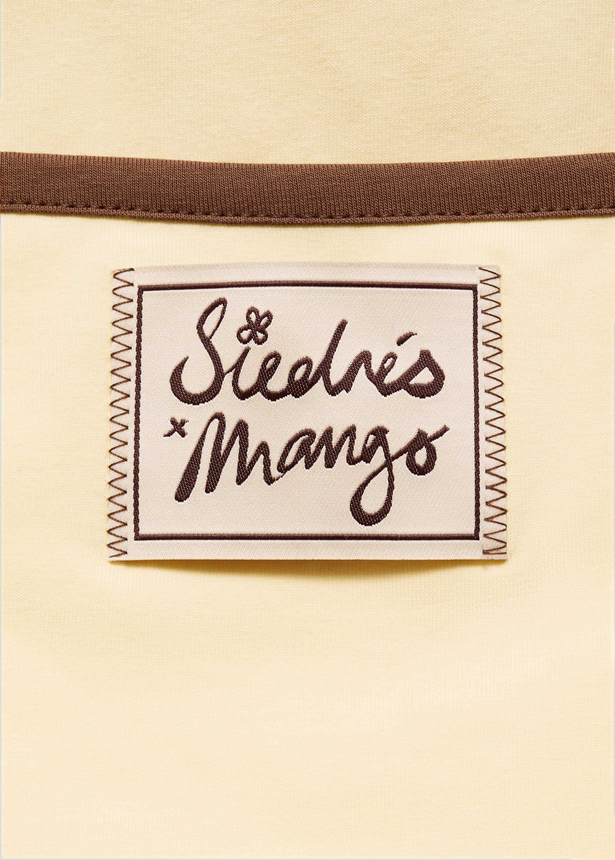 Contrasting print dress - Details of the article 0