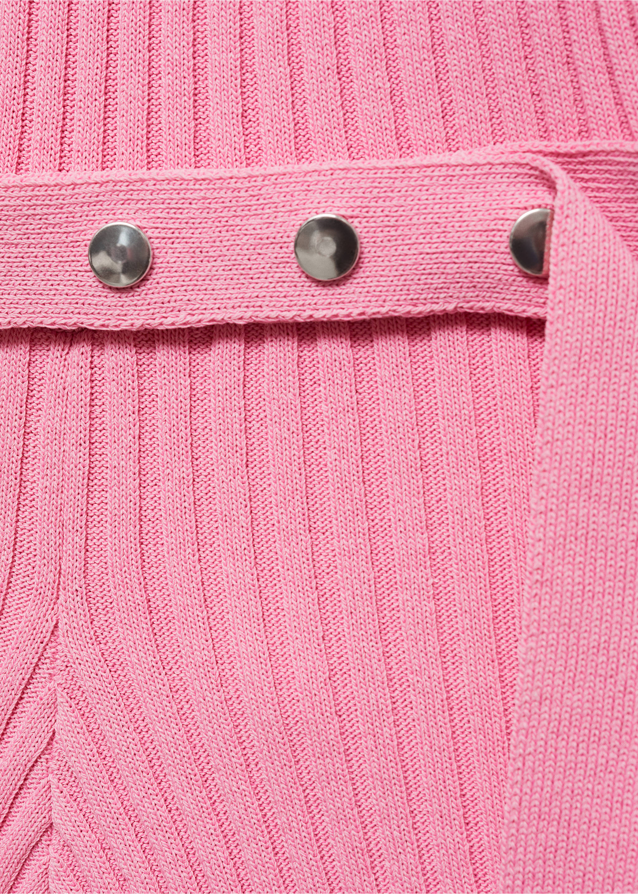 Combinaison maille ceinture - Détail de l'article 8, Rose. Ref: 77070633-00.