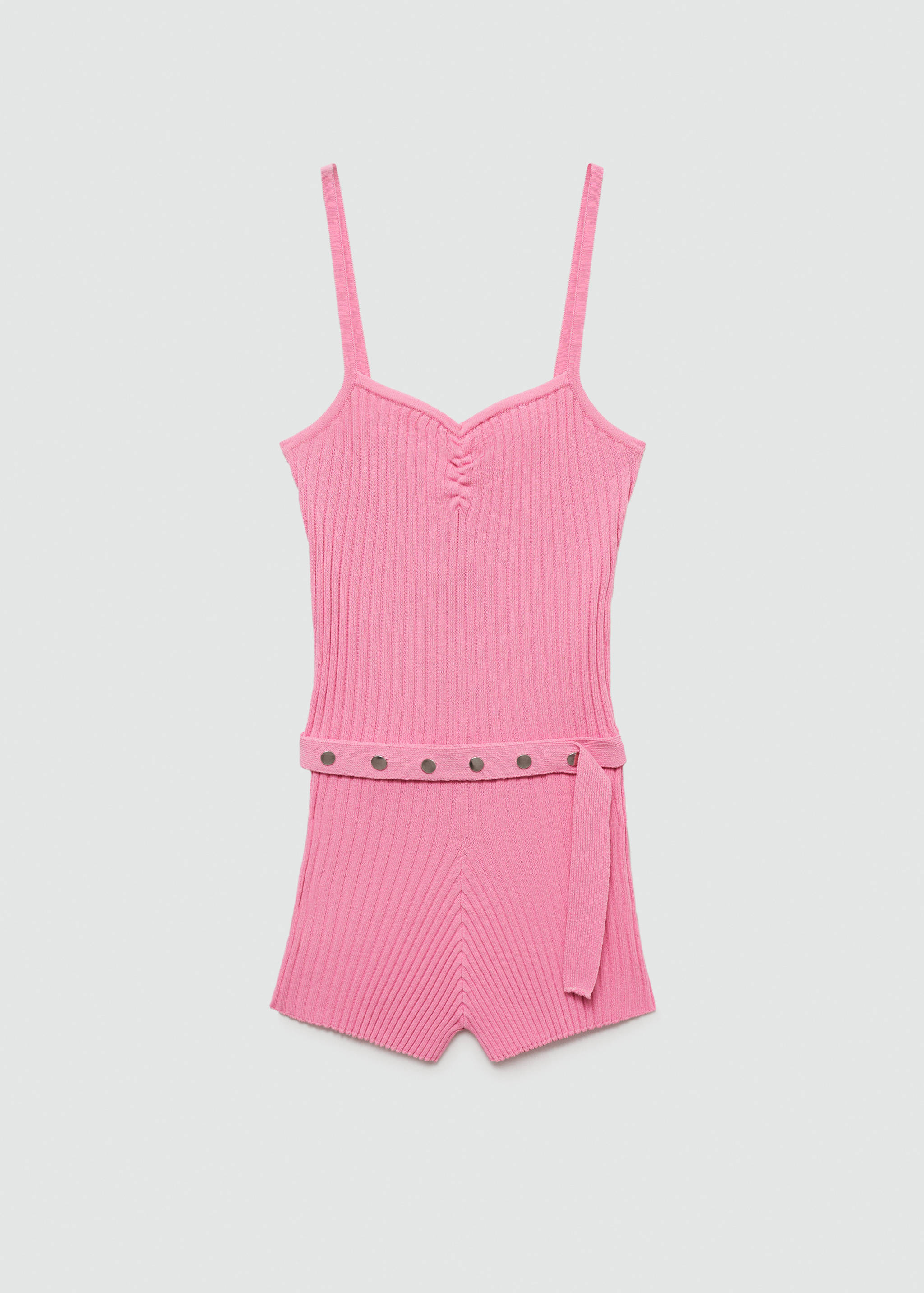Belt knitted jumpsuit - Article without model
