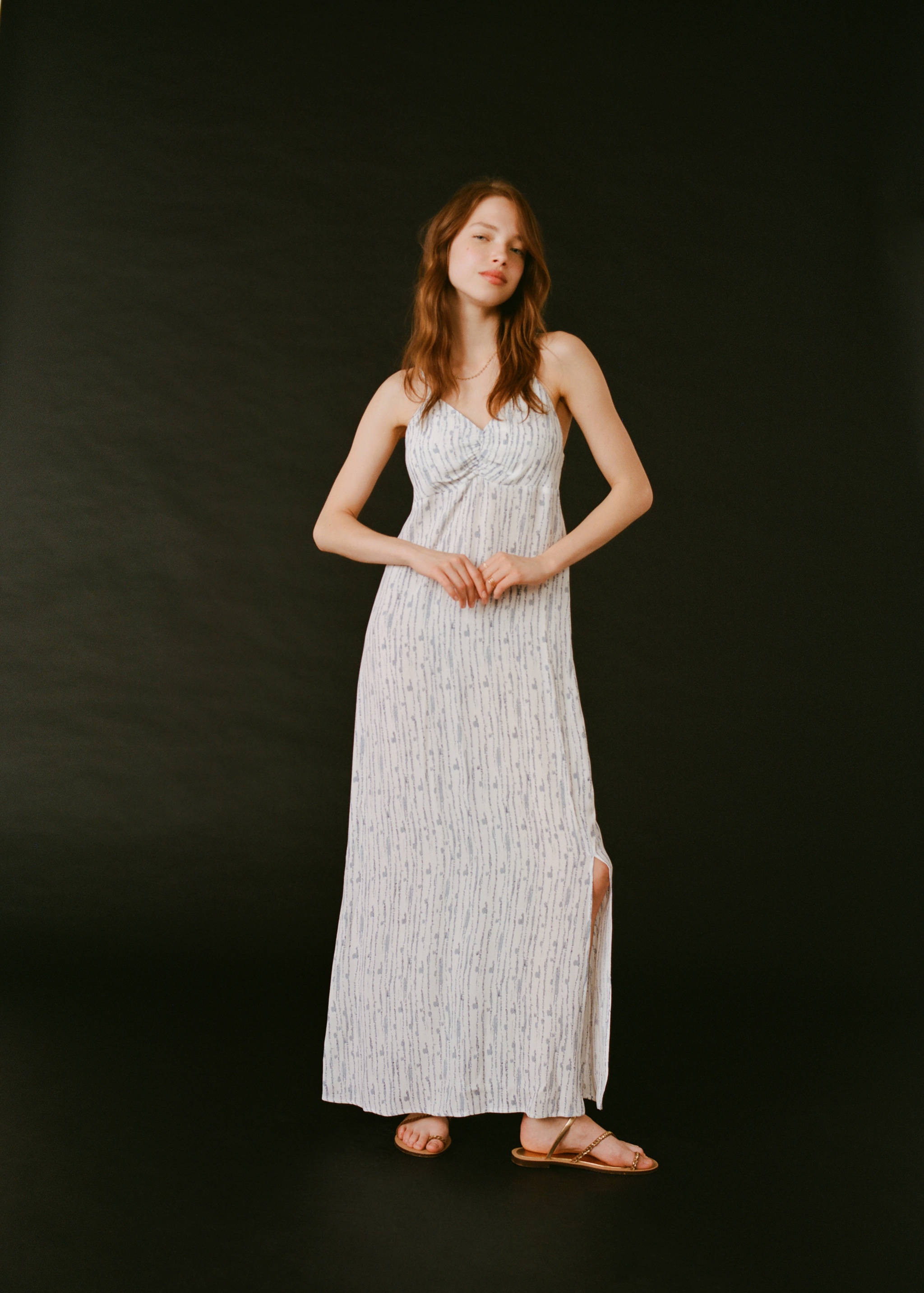 Vestido comprido estampado - Pormenor do artigo 5