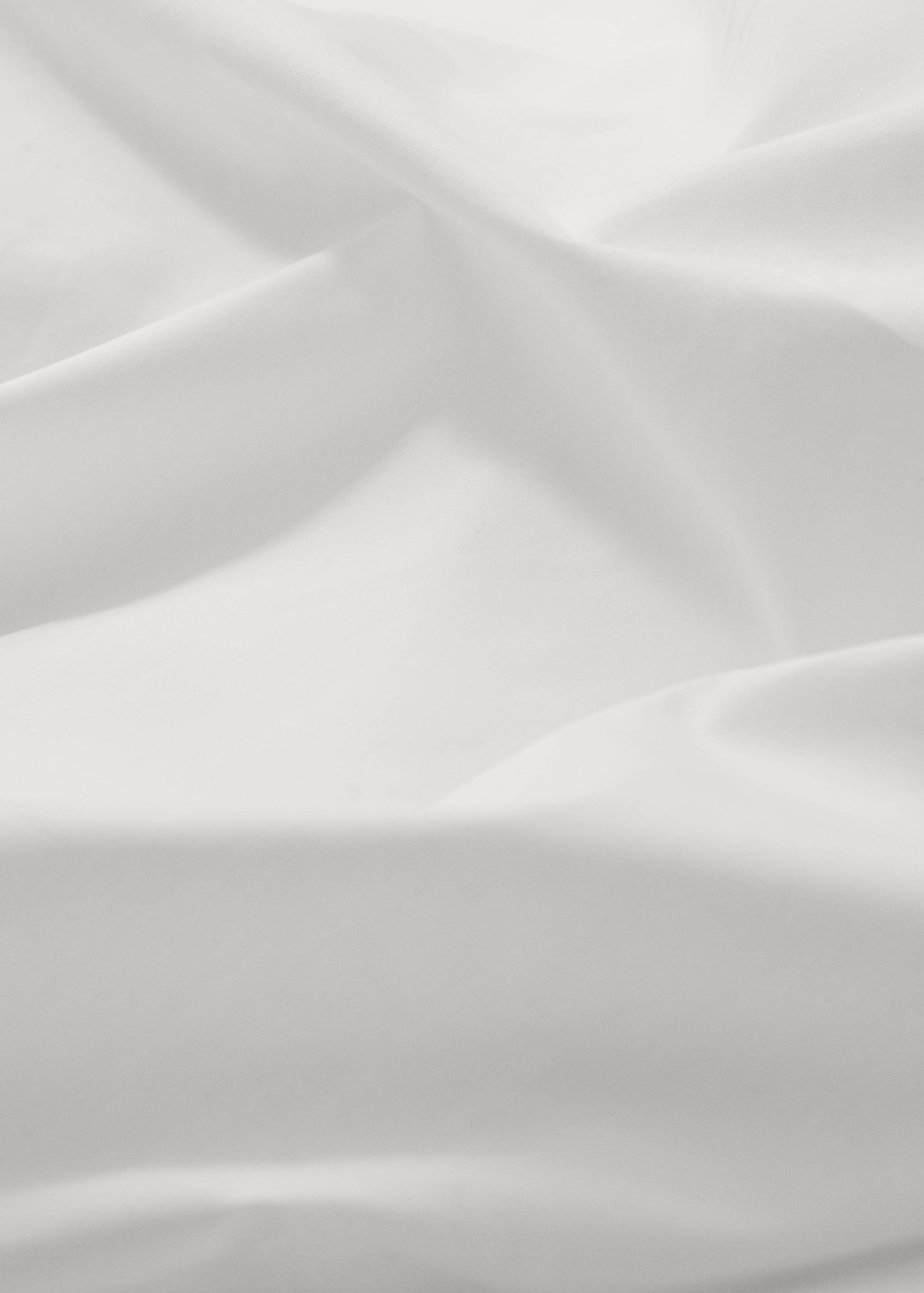 Percale cotton fitted sheet 300 threads for single bed - Details of the article 2