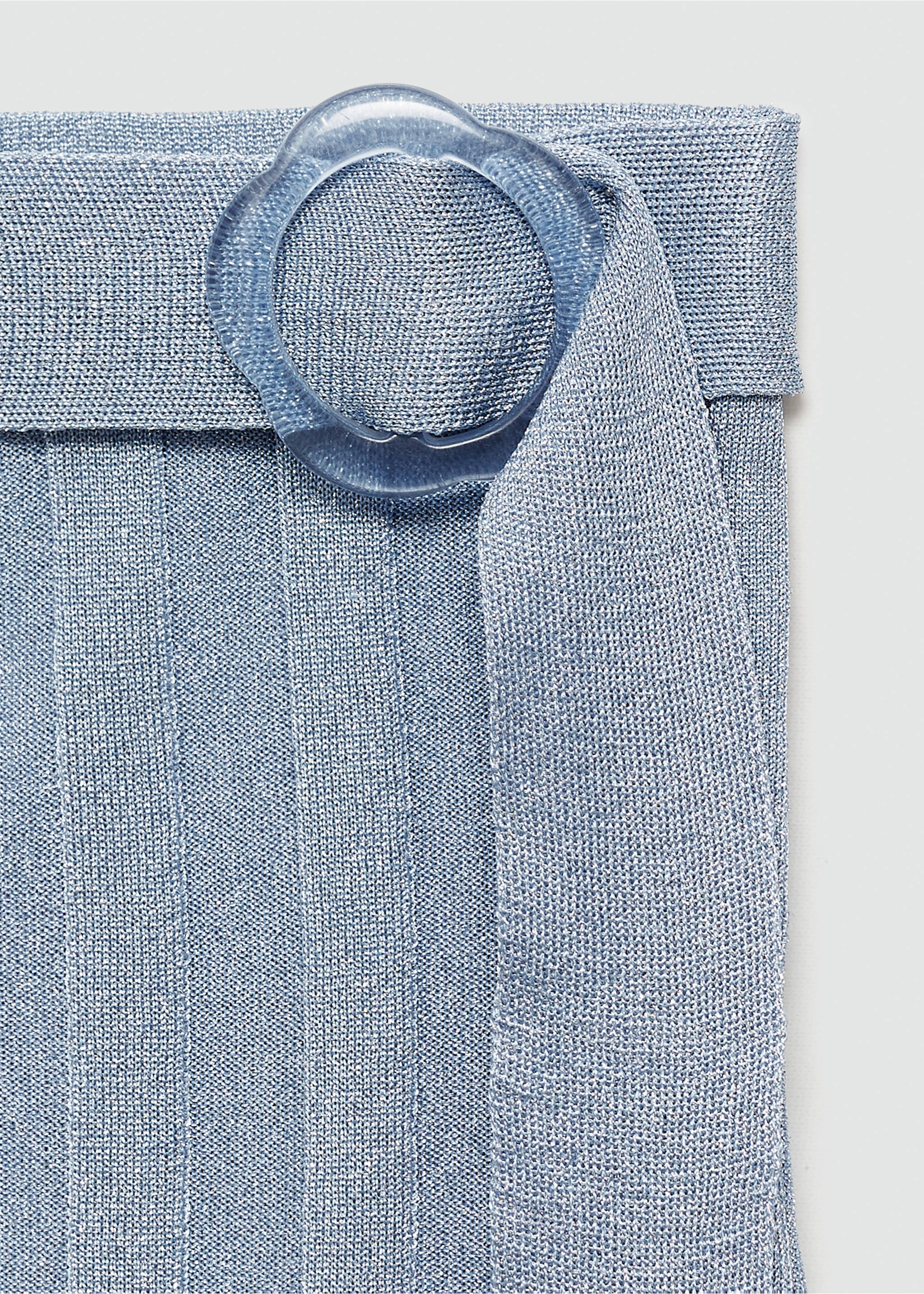 Lurex knitted mini-skirt - Details of the article 8, Blue. Ref: 77071507-00.