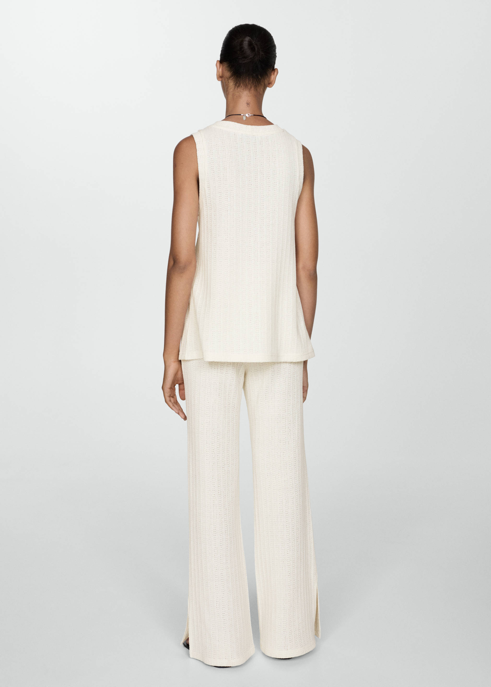 Chaleco botones crochet - Reverso del artículo