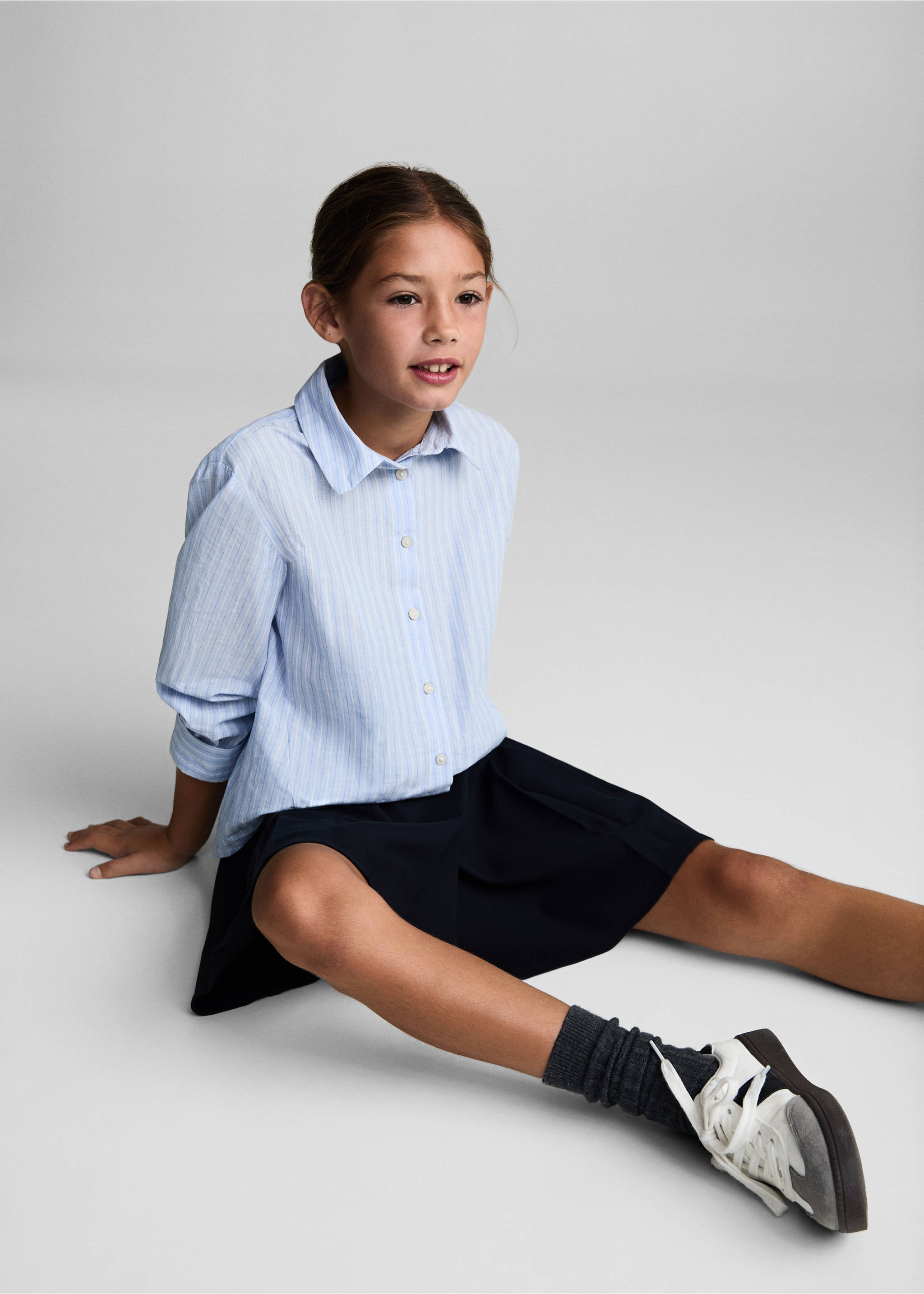 Fustă cloș - Detaliu al articolului 2, Bleumarin închis. Ref: 77072007-00.