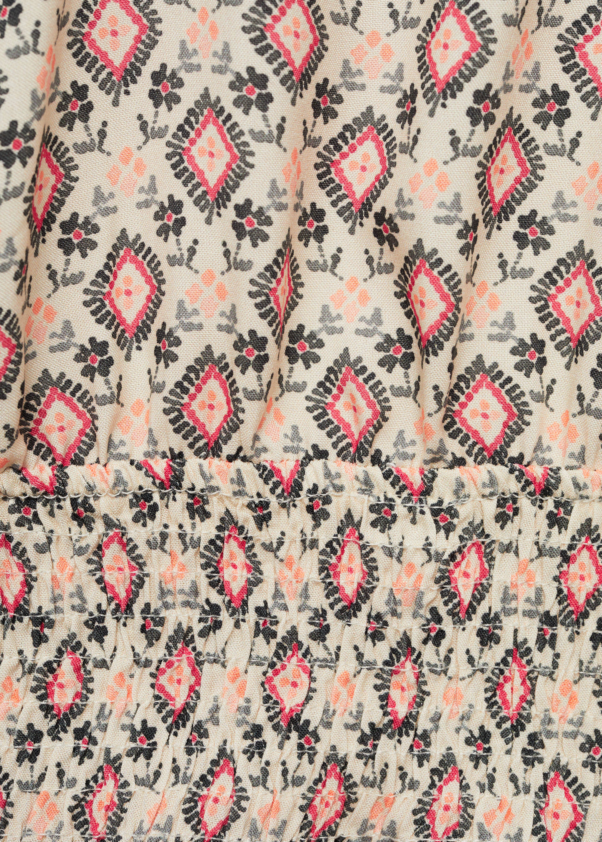 Printed halter-neck cropped top - Details of the article 8