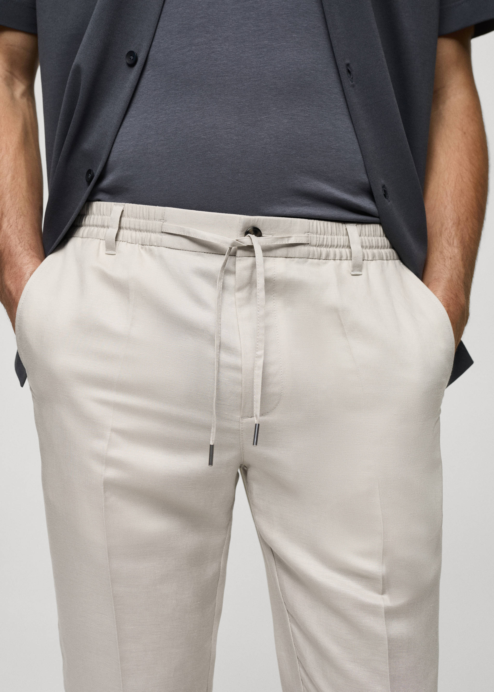 Pantalon lin Tencel cordon - Détail de l'article 1