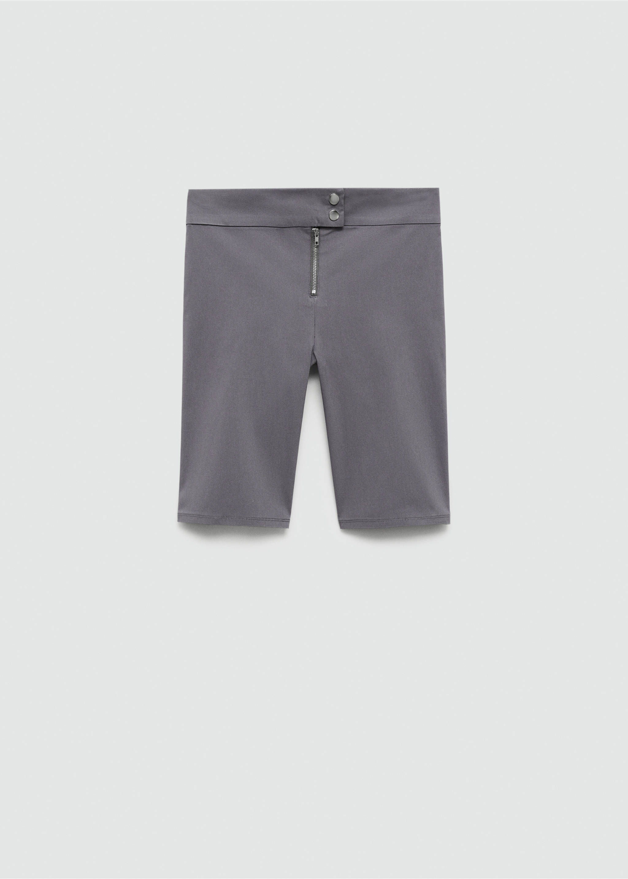 Cycling leggings with zip - Article without model, Grey. Ref: 77072535-00.