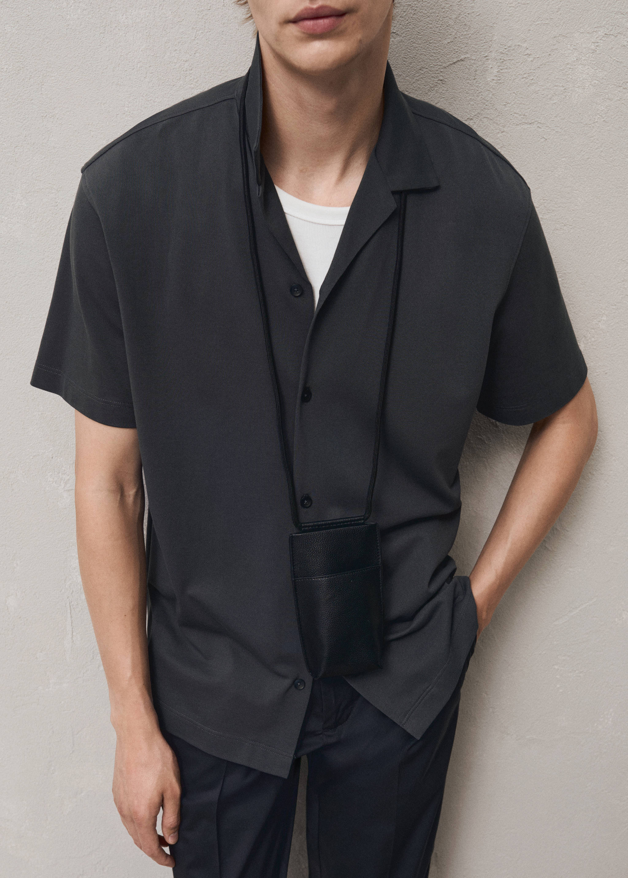 Baumwollhemd mit Bowlingkragen - Detail des Artikels 3