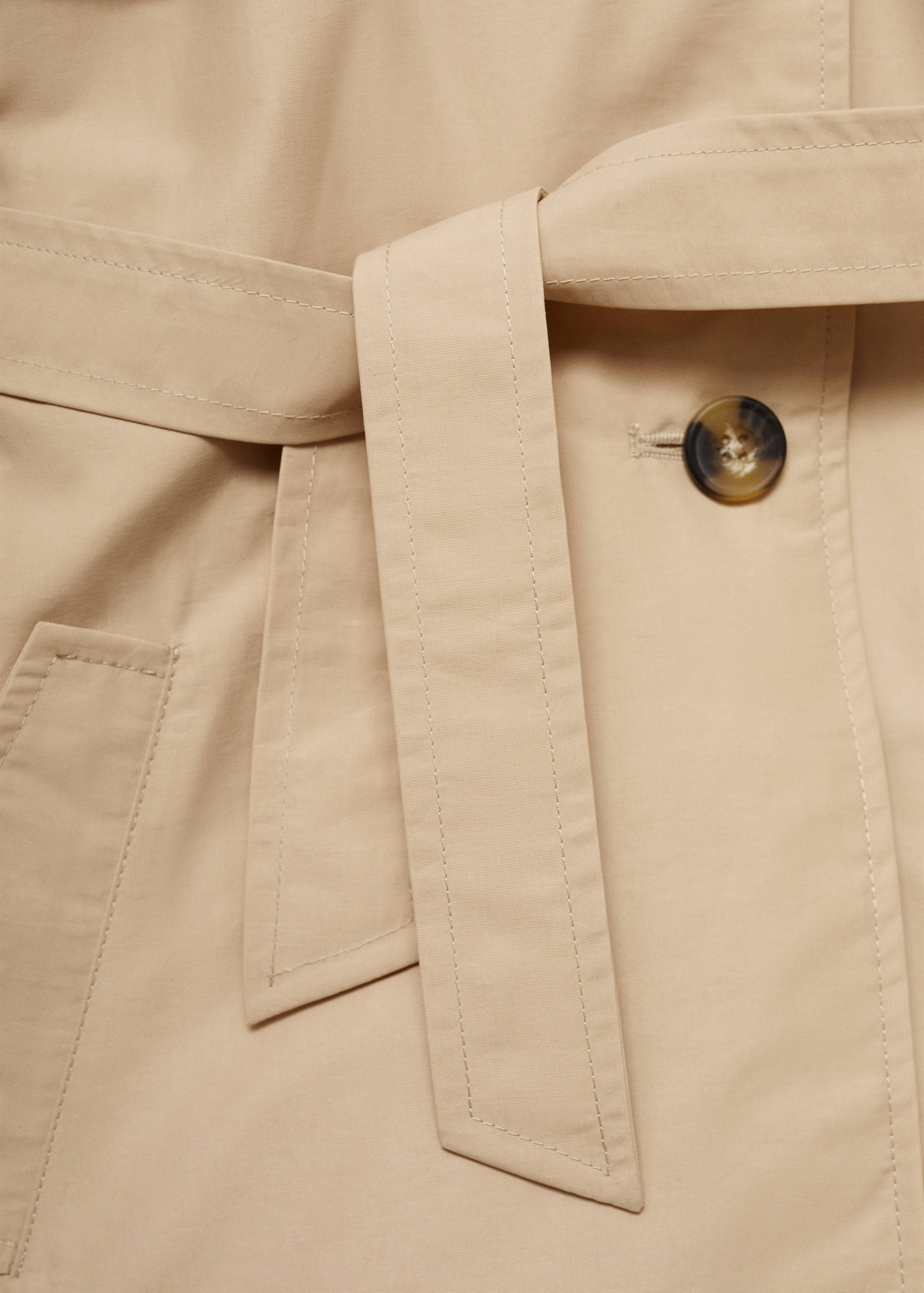 Klassischer Trenchcoat mit Gürtel - Detail des Artikels 0