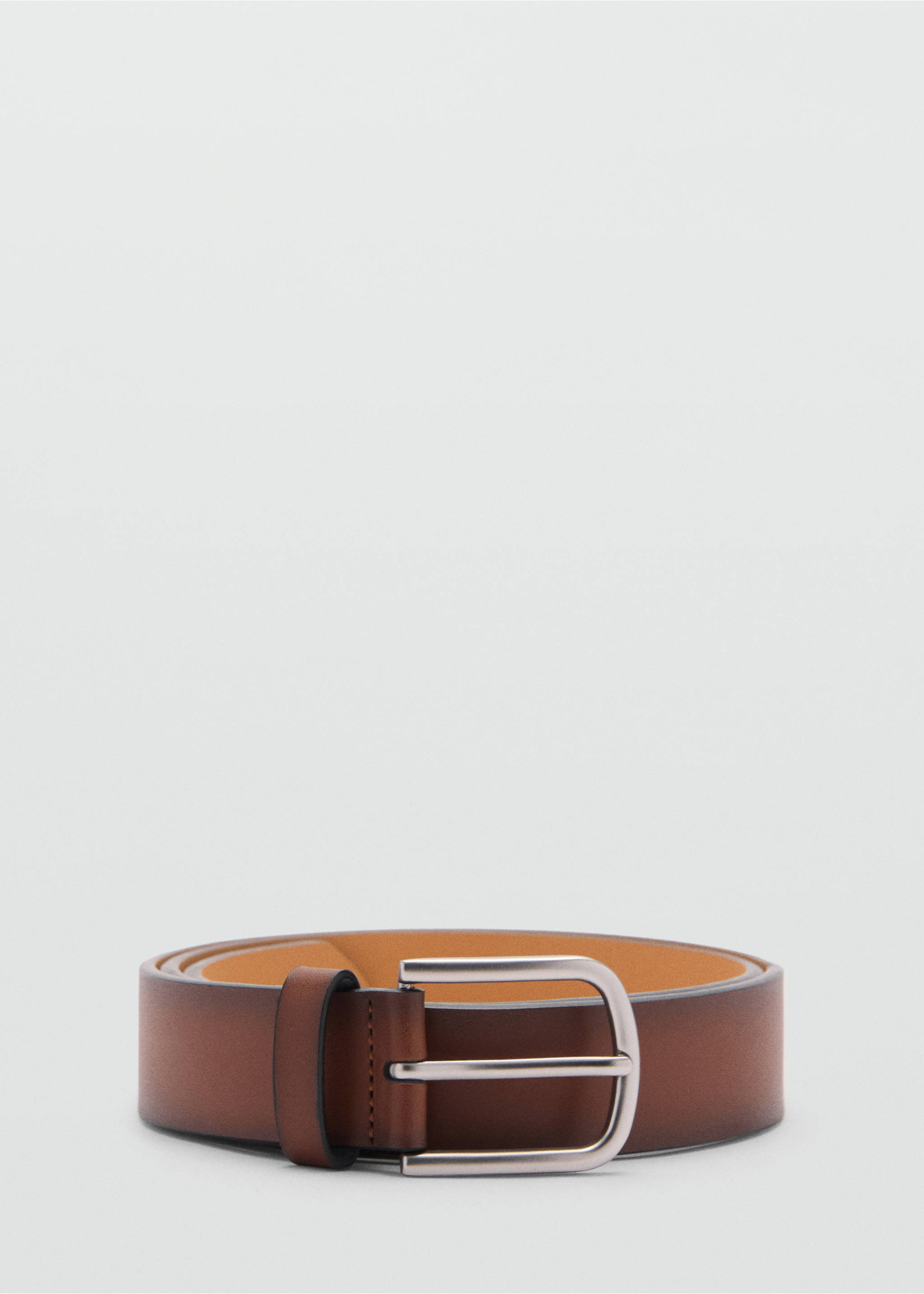 Pebbled leather belt - Article without model, Leather. Ref: 77072543-00.