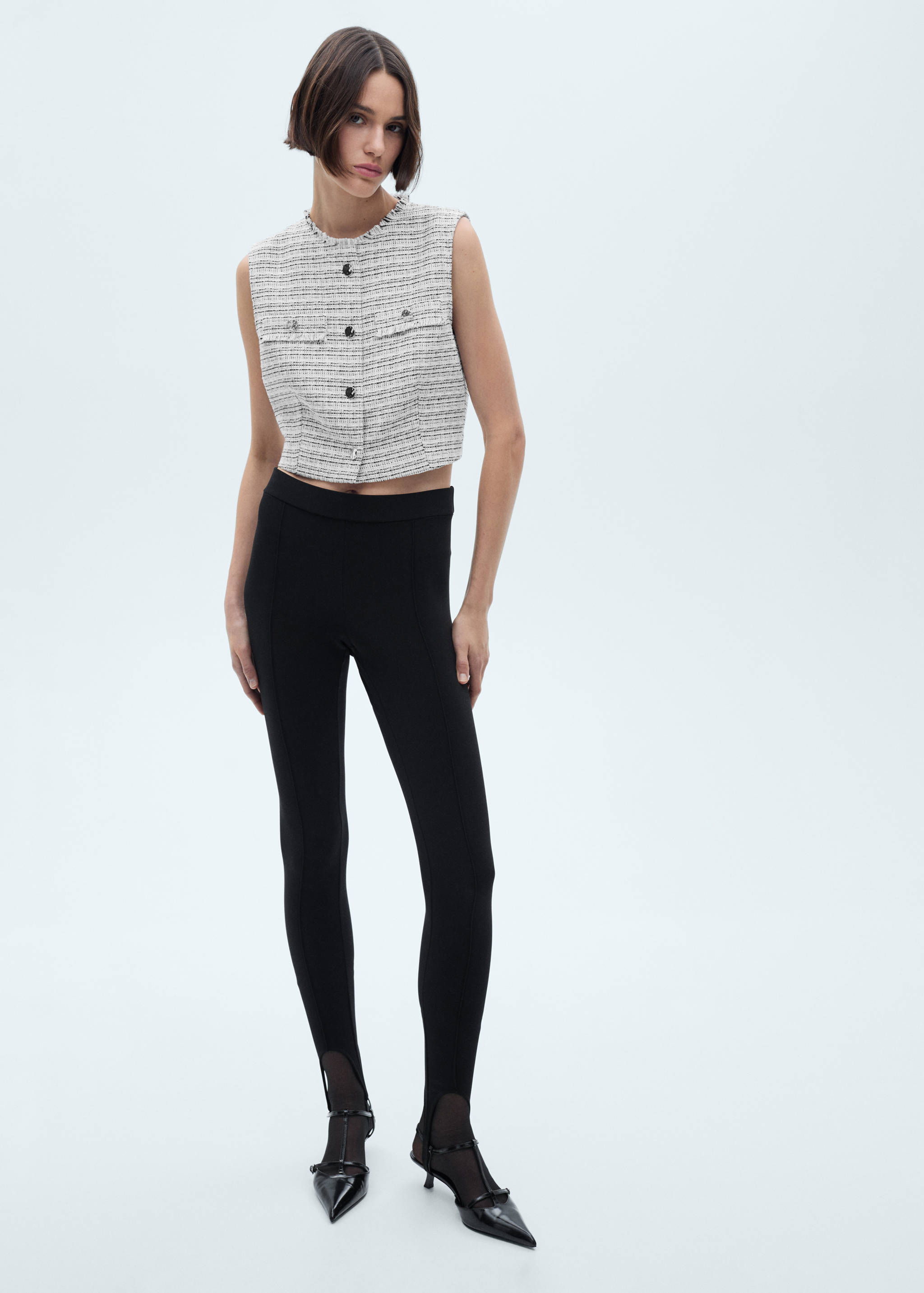 Tweed crop top - General plane