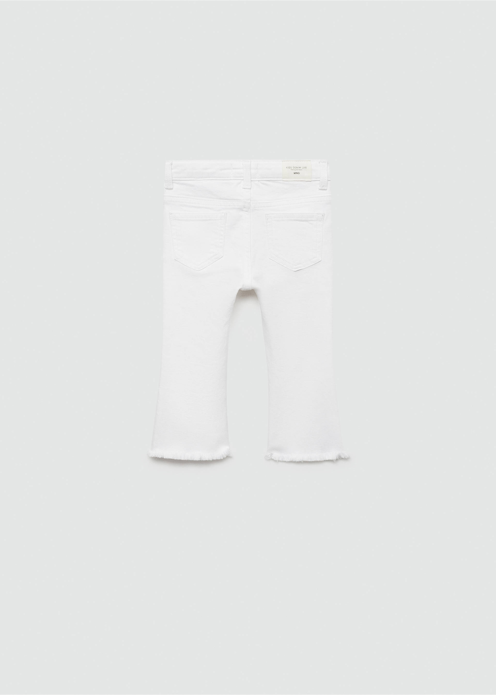 Jean flare - Verso de l’article, Blanc. Ref: 77072913-00.