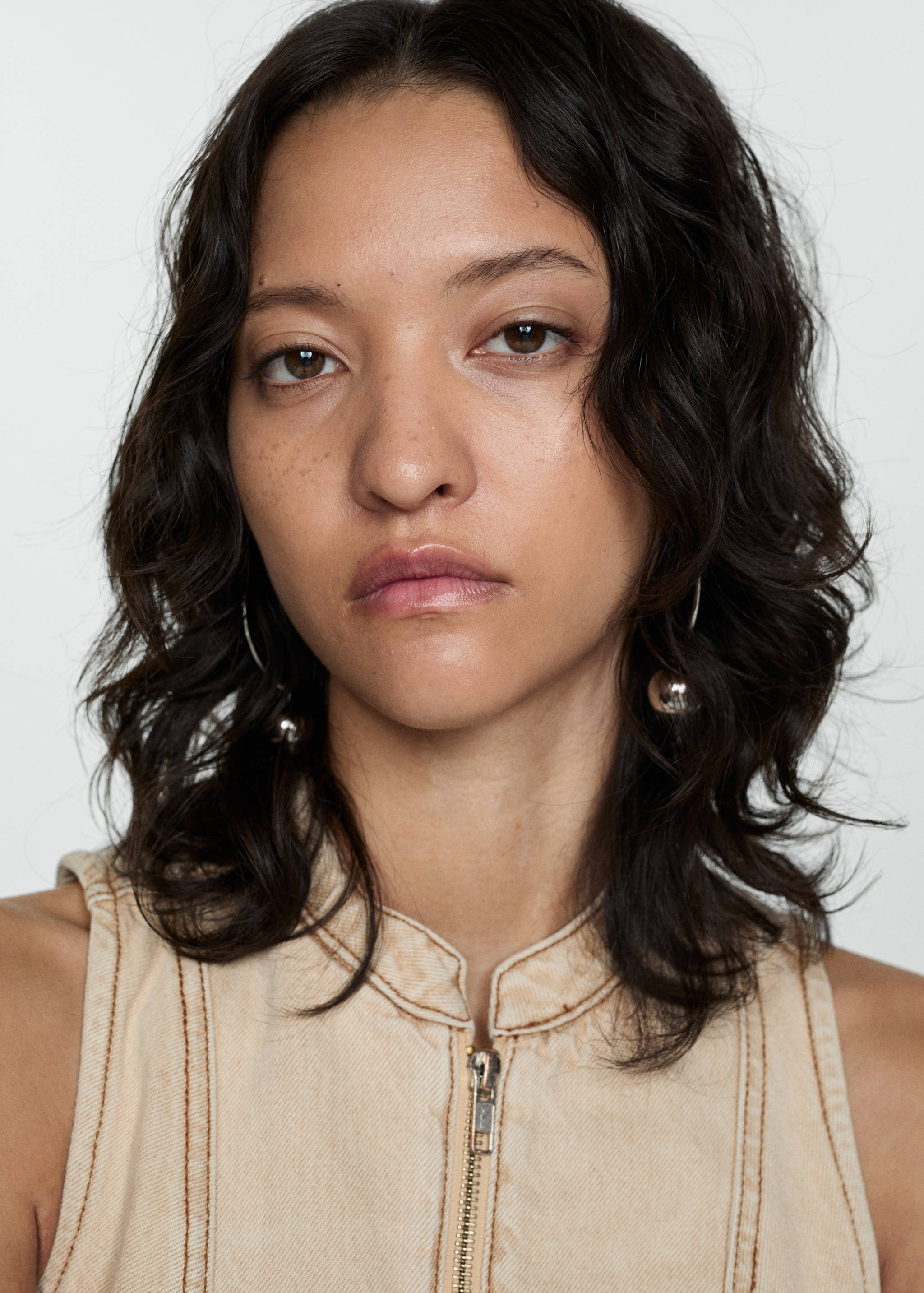 Denim top met rits - Detail van het artikel 1