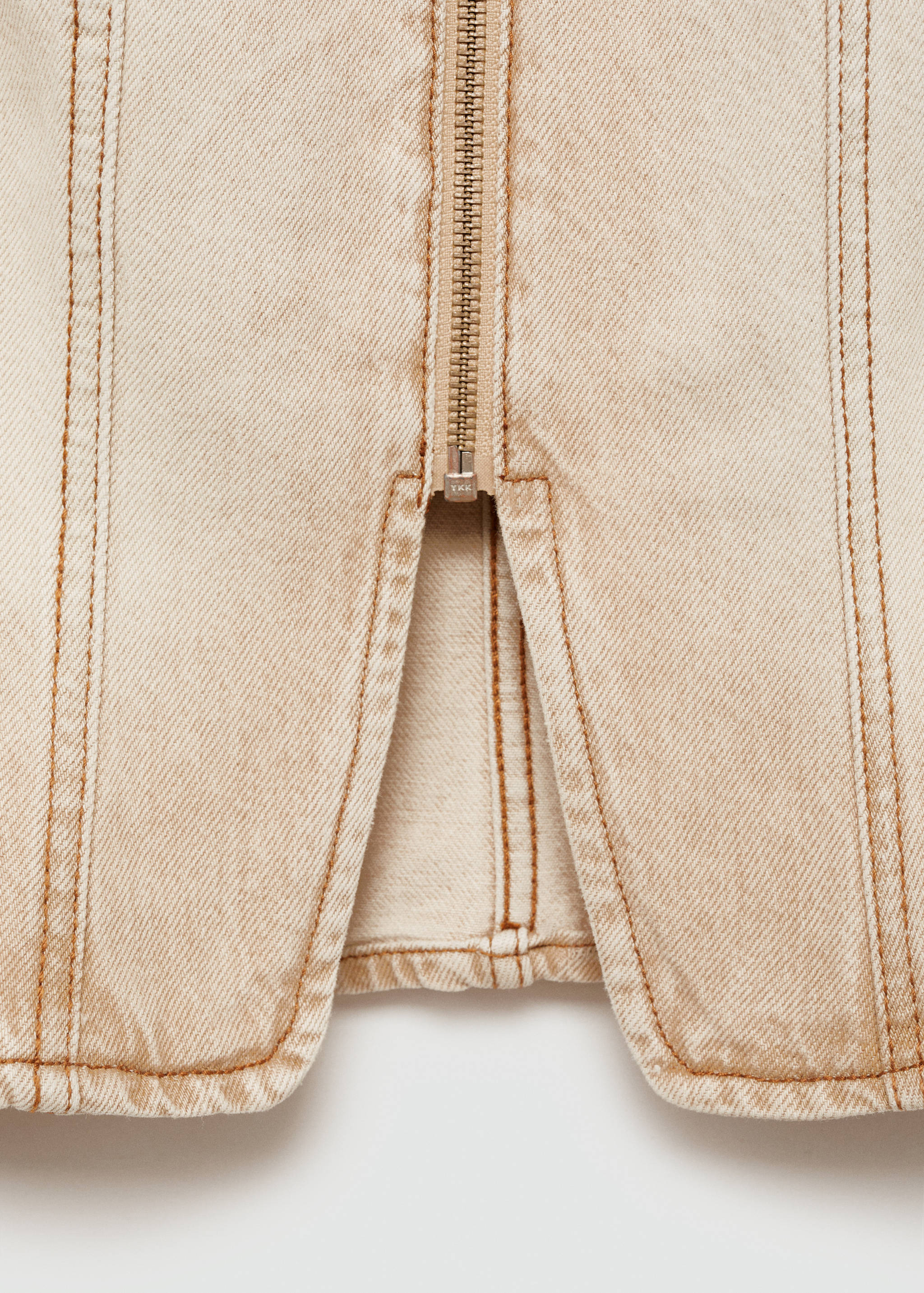 Denim top met rits - Detail van het artikel 0