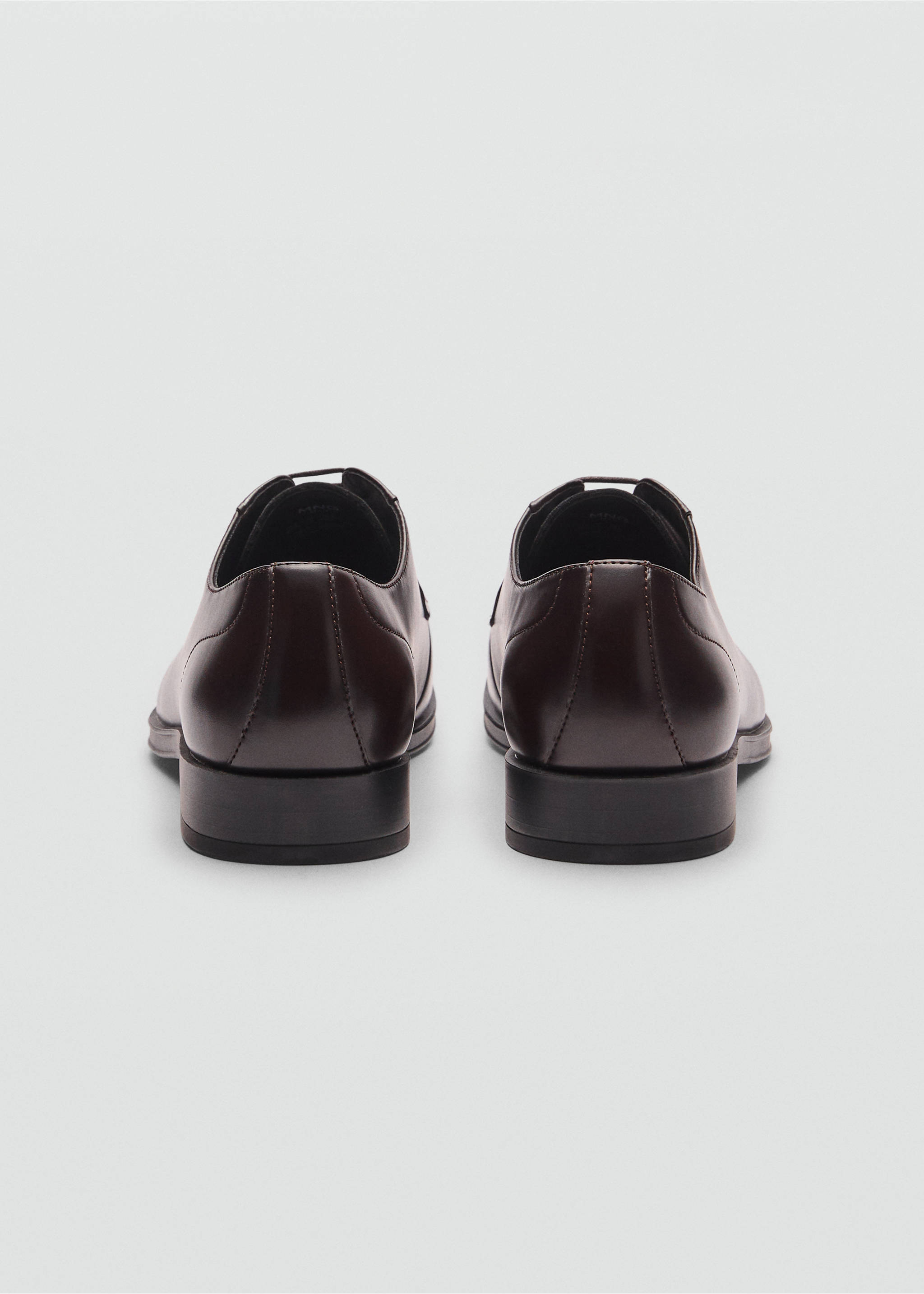 Faux-leather suit shoes - Details of the article 2, Brown. Ref: 77072918-00.