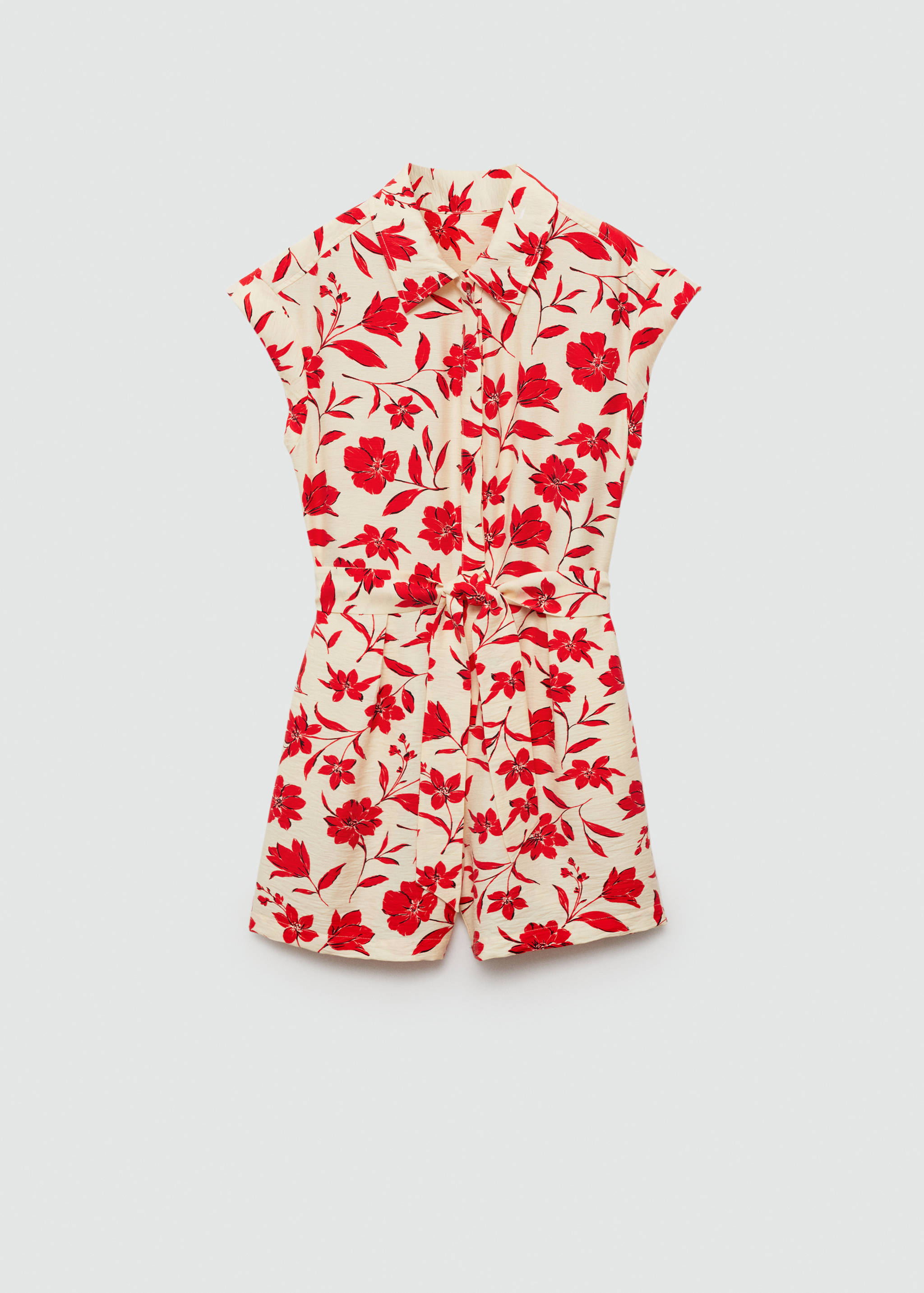 Kurzer Overall mit Blumenprint - Artikel ohne Model