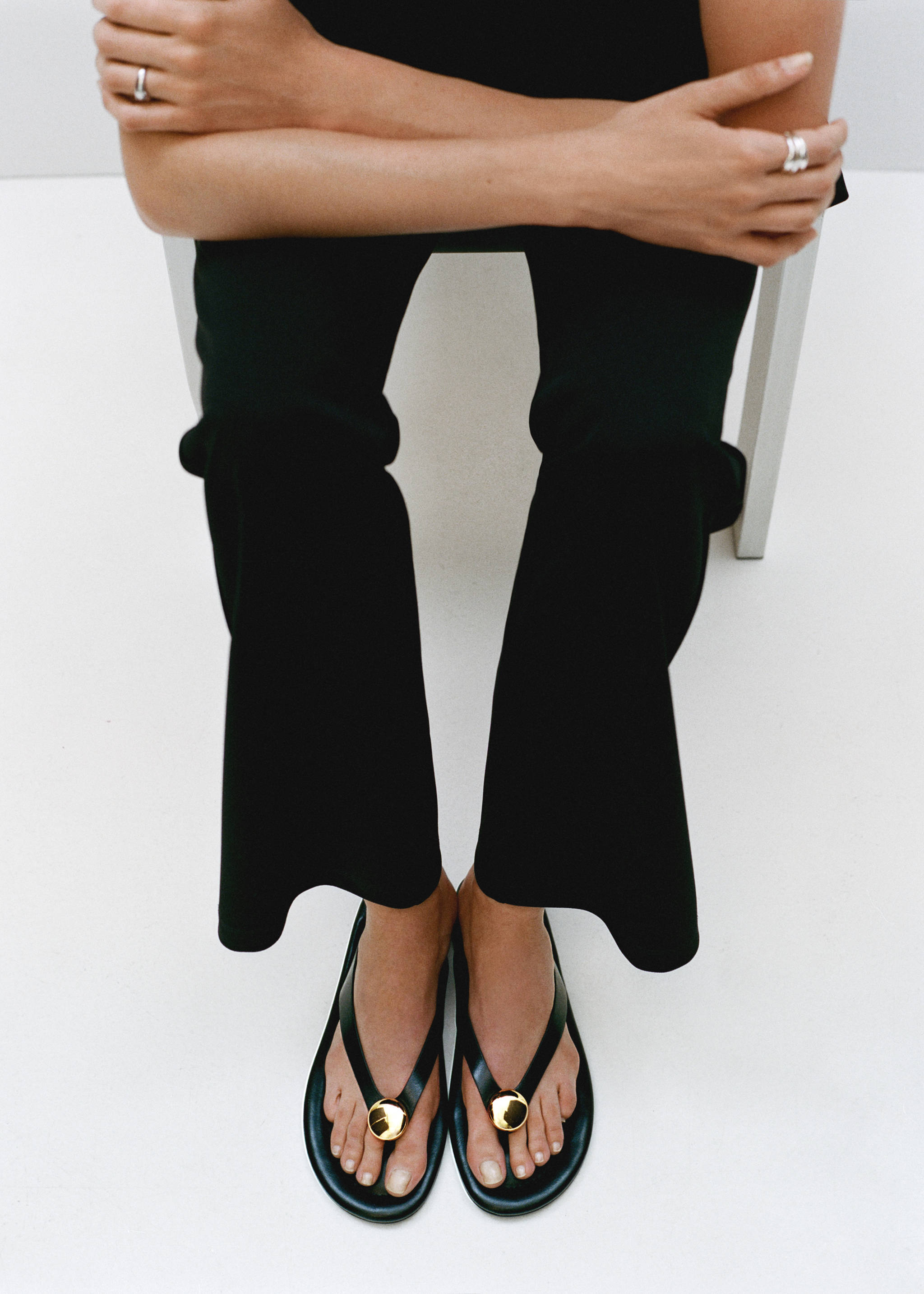 Leather sandals with adornment - Details of the article 9