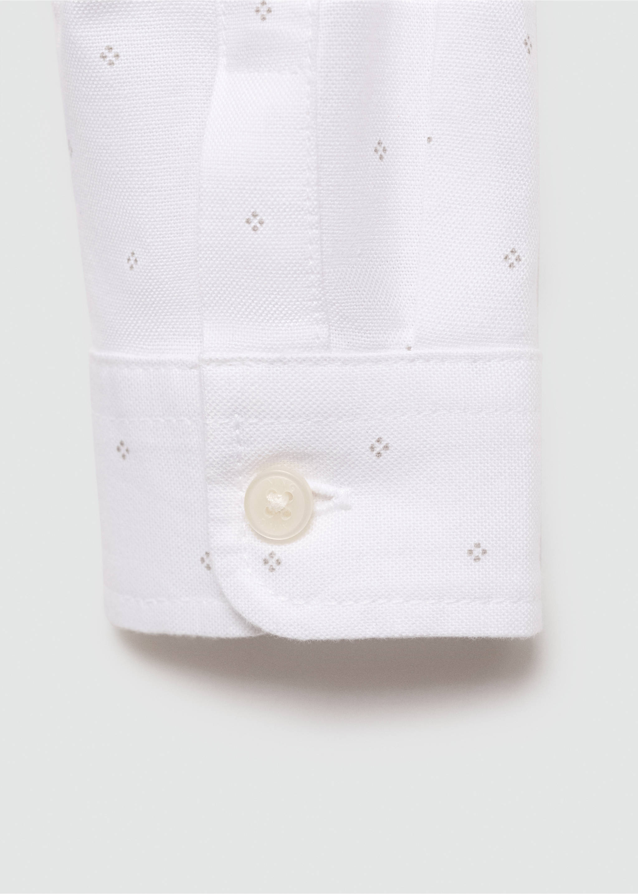 Oxford cotton shirt - Details of the article 0, White. Ref: 77072924-00.