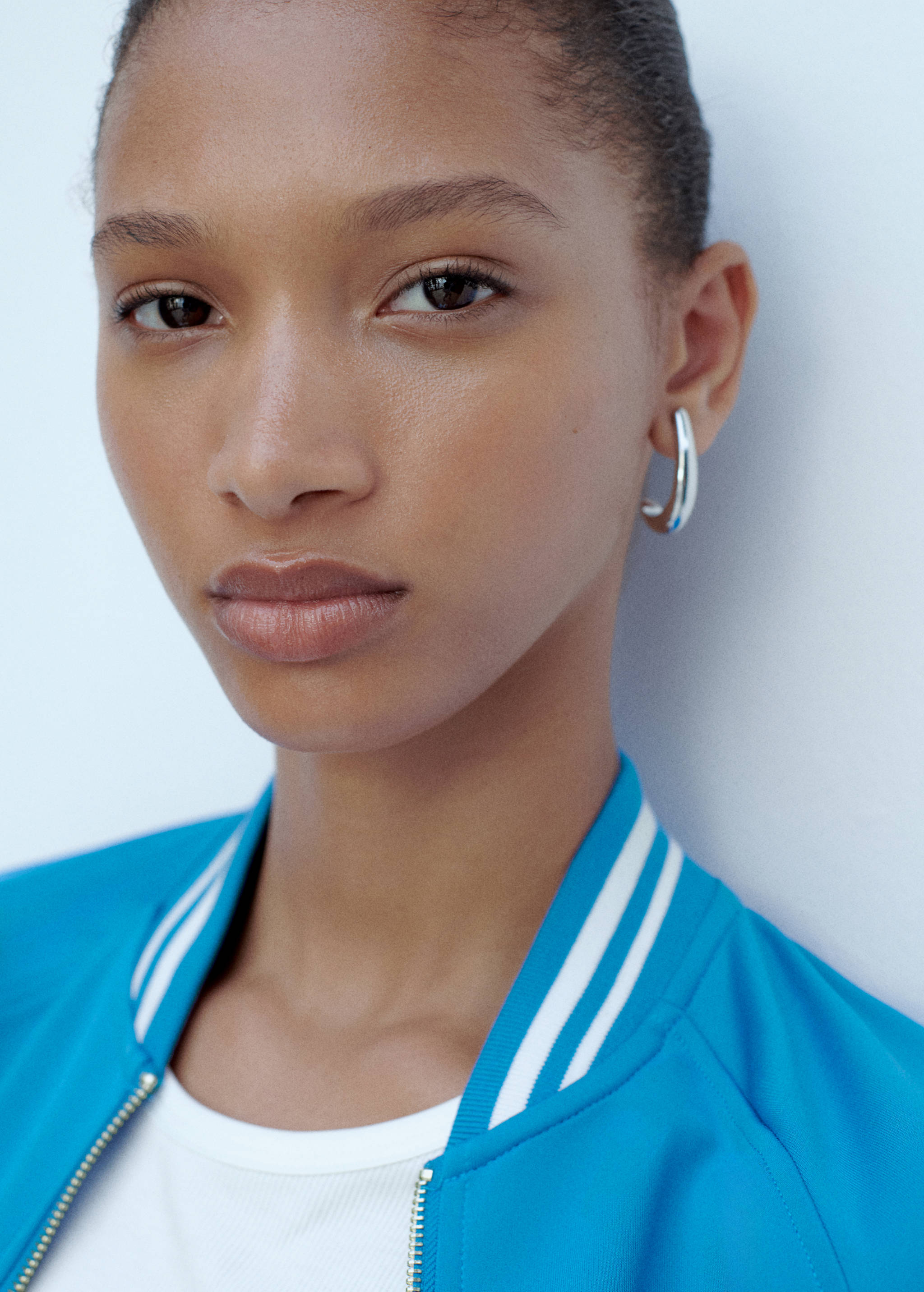 Veste bomber rayures contrastantes - Détail de l'article 1