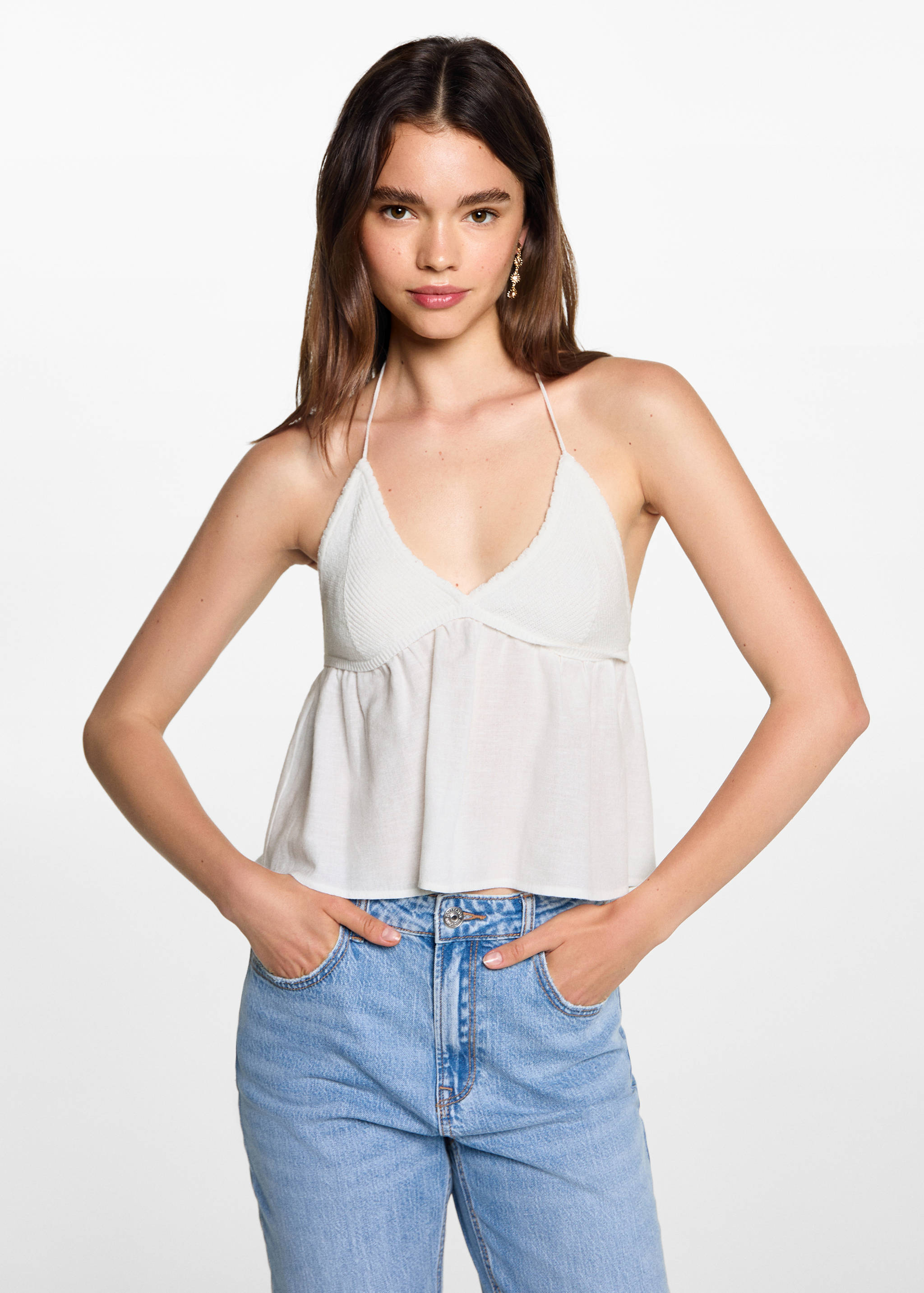 Crochet panel top - Medium plane