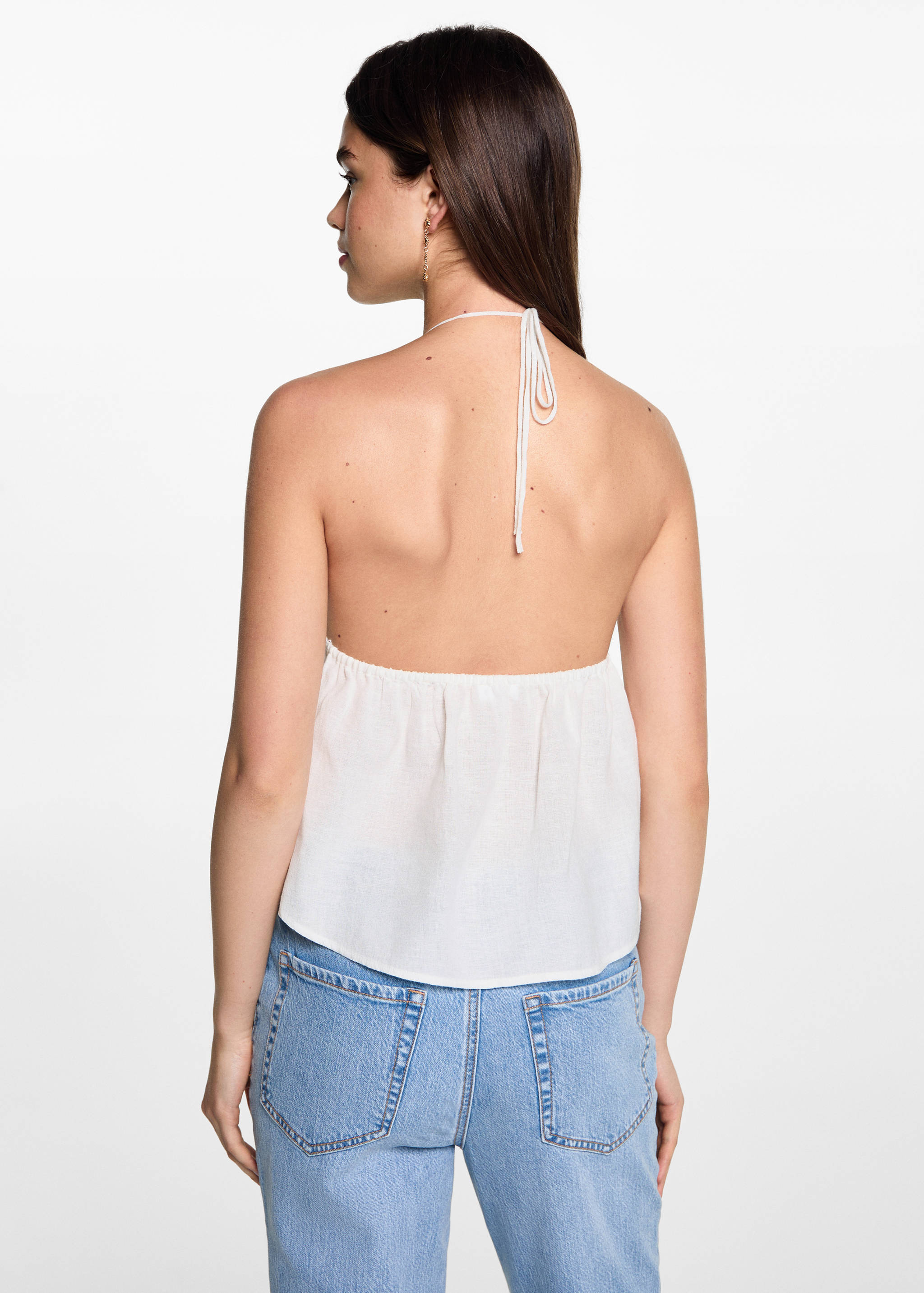 Crochet panel top - Reverse of the article