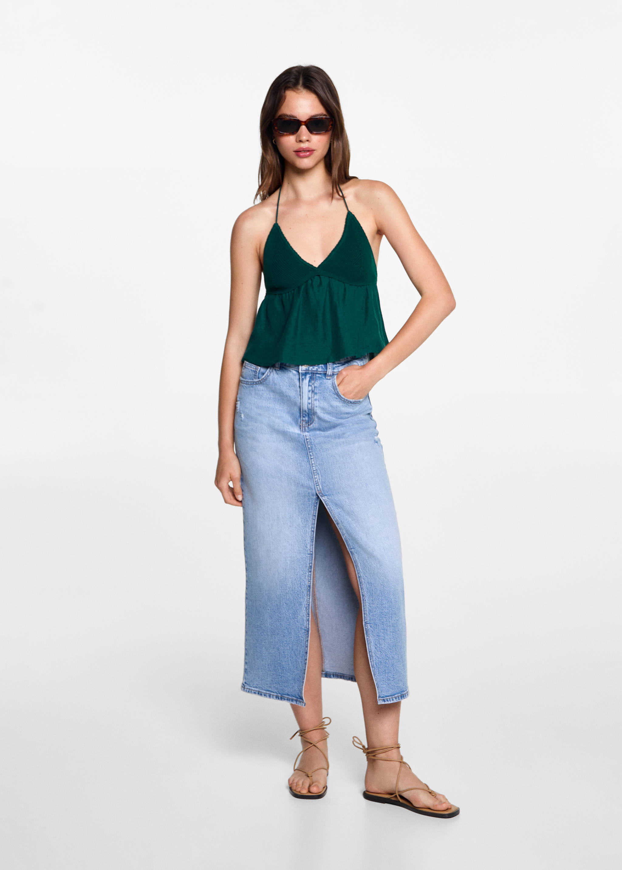 Crochet panel top - General plane