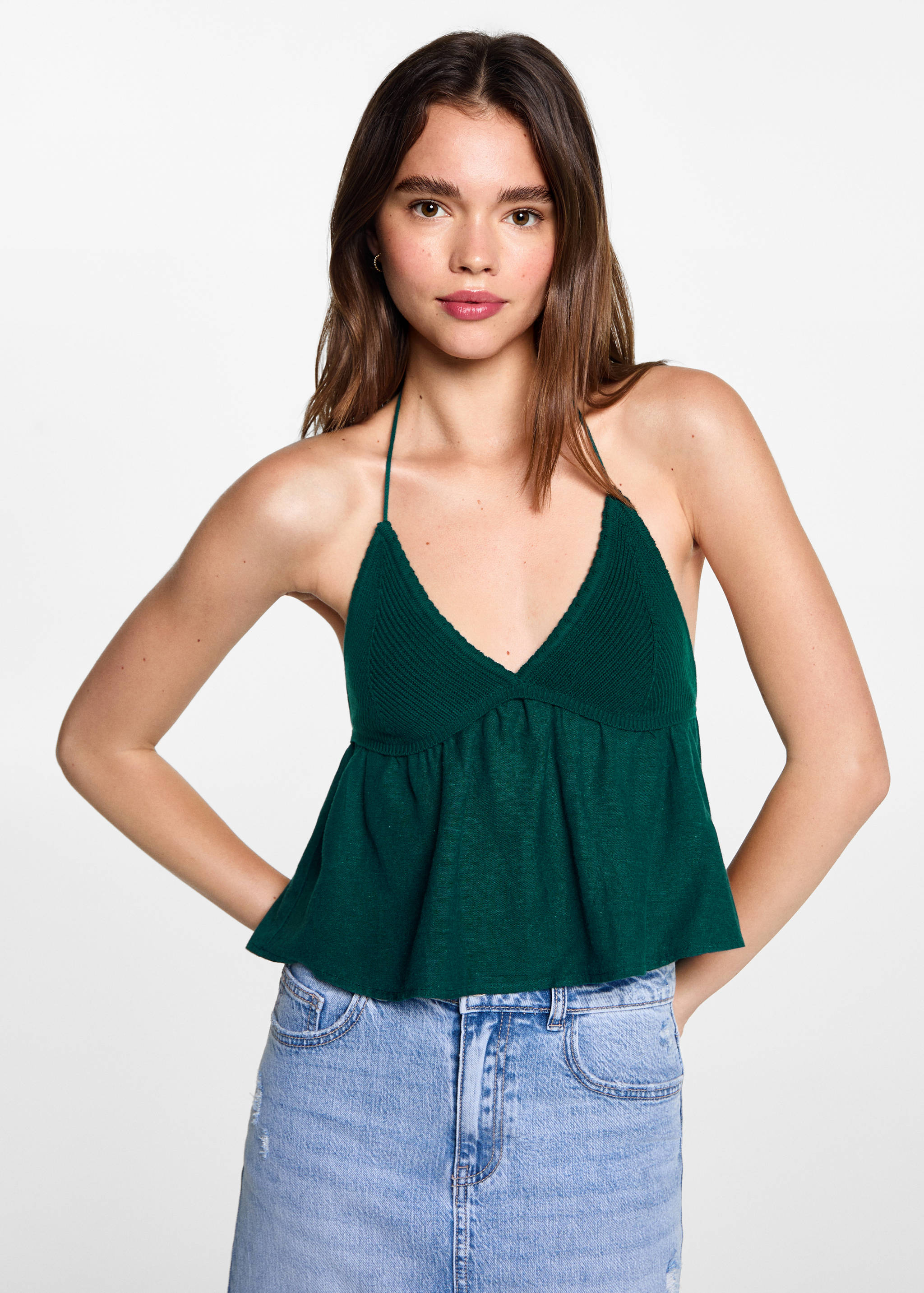 Crochet panel top - Medium plane