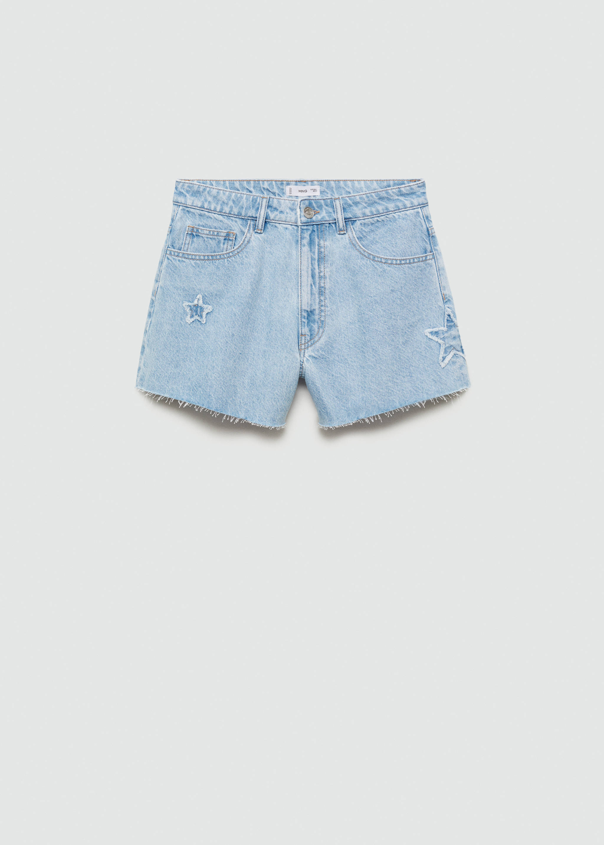 Star denim shorts - Article without model