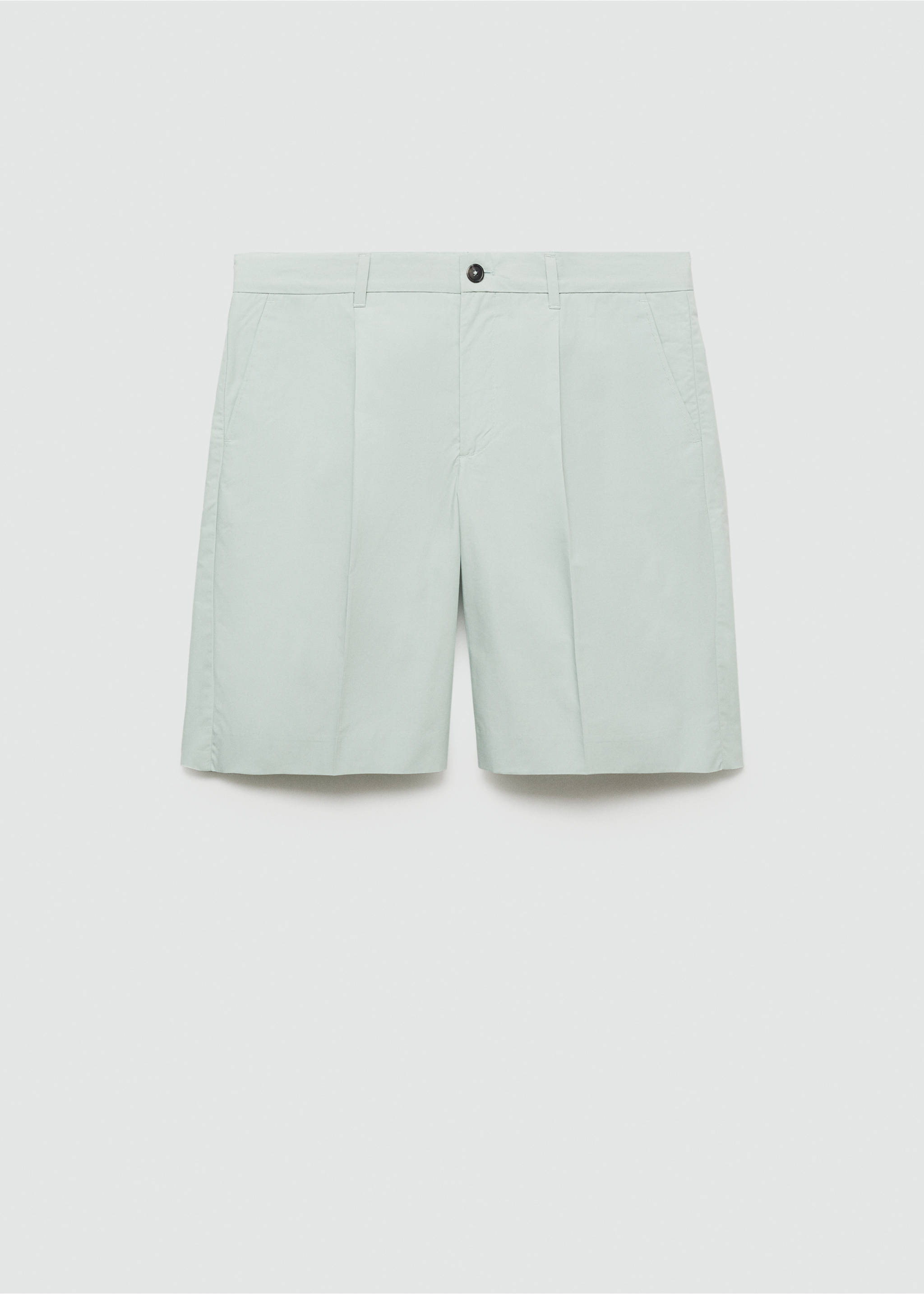 Relaxed-fit bermuda shorts - Article without model, Pastel Green. Ref: 77073259-00.