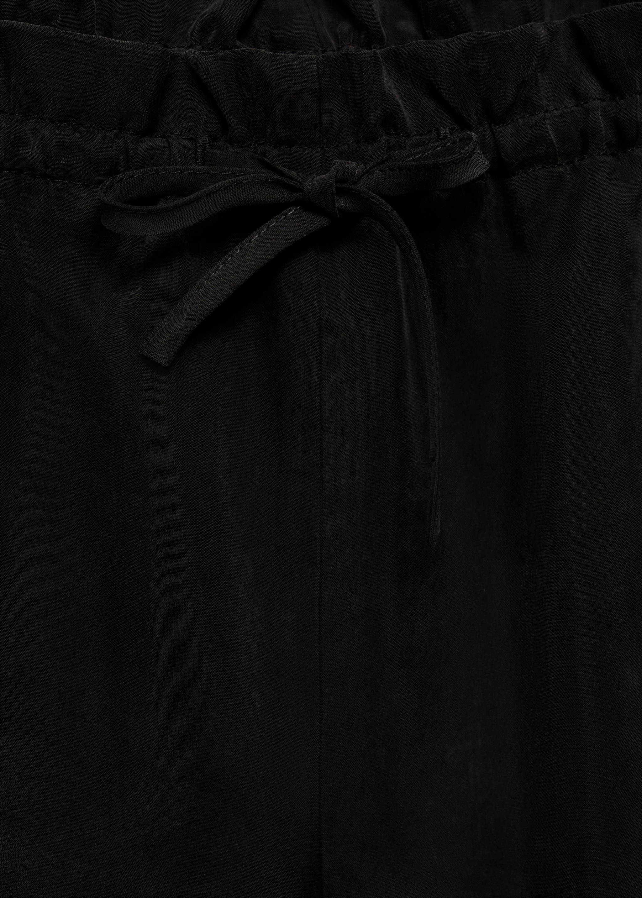 High-waisted straight-fit cupro shorts - Details of the article 8