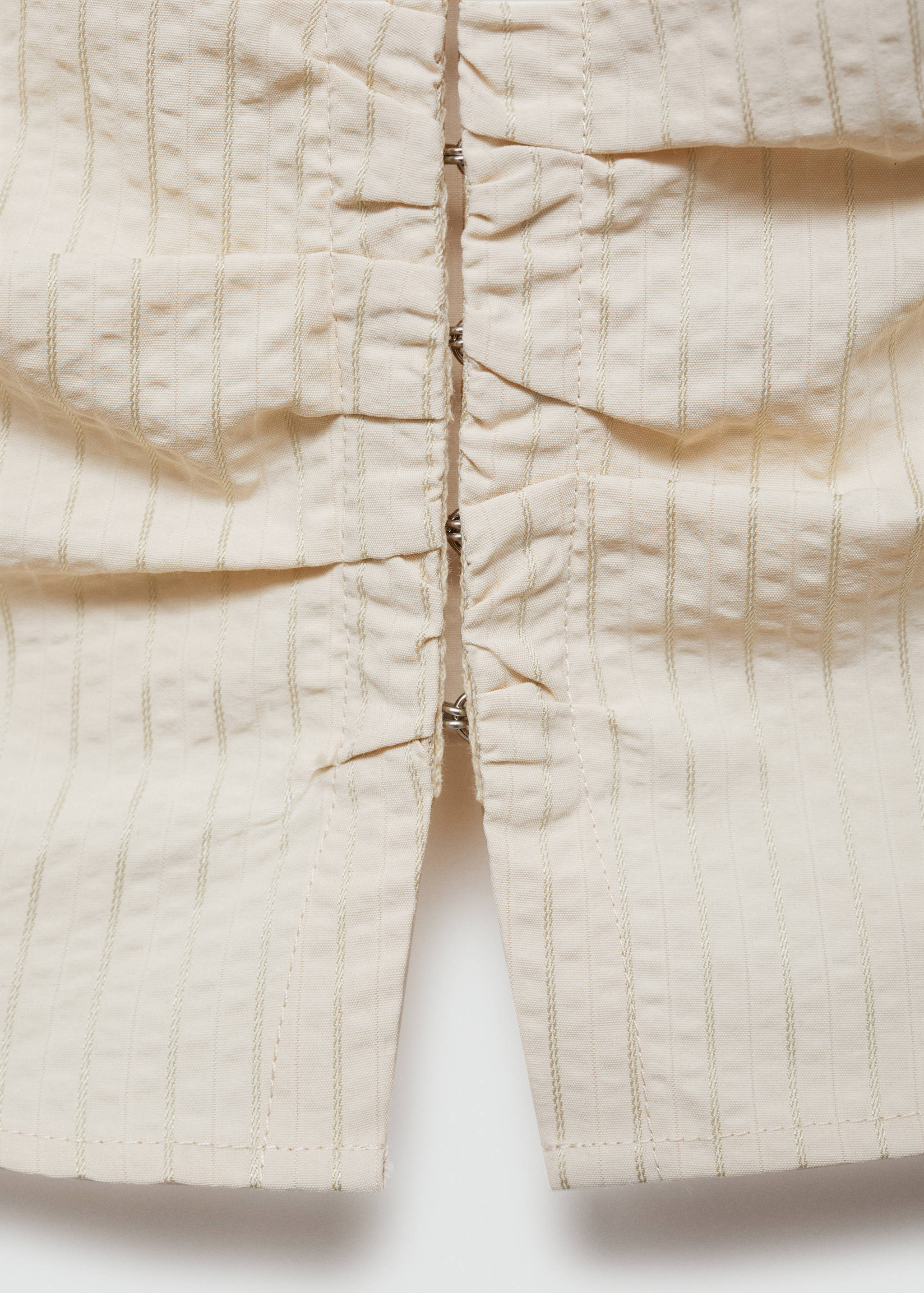 Gestreepte top met rits - Detail van het artikel 0