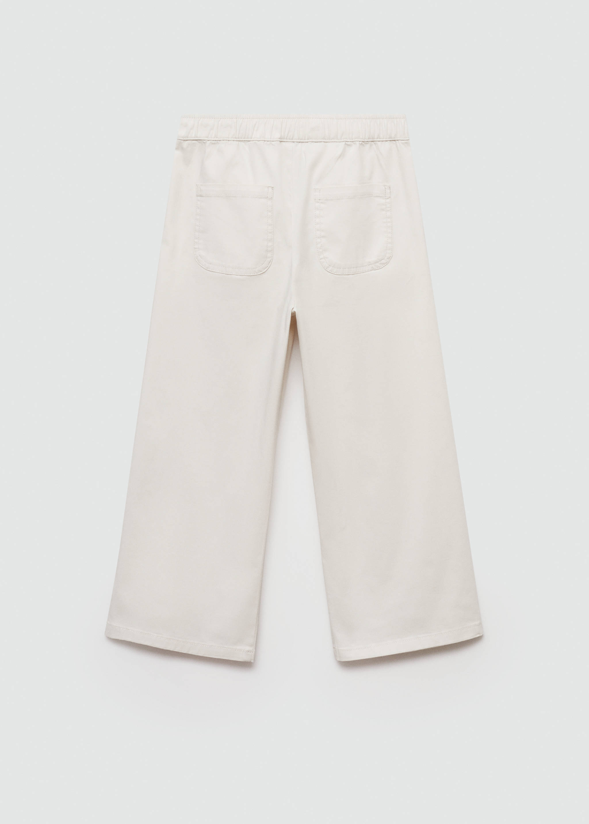 Pleated culottes trousers - Reverse of the article