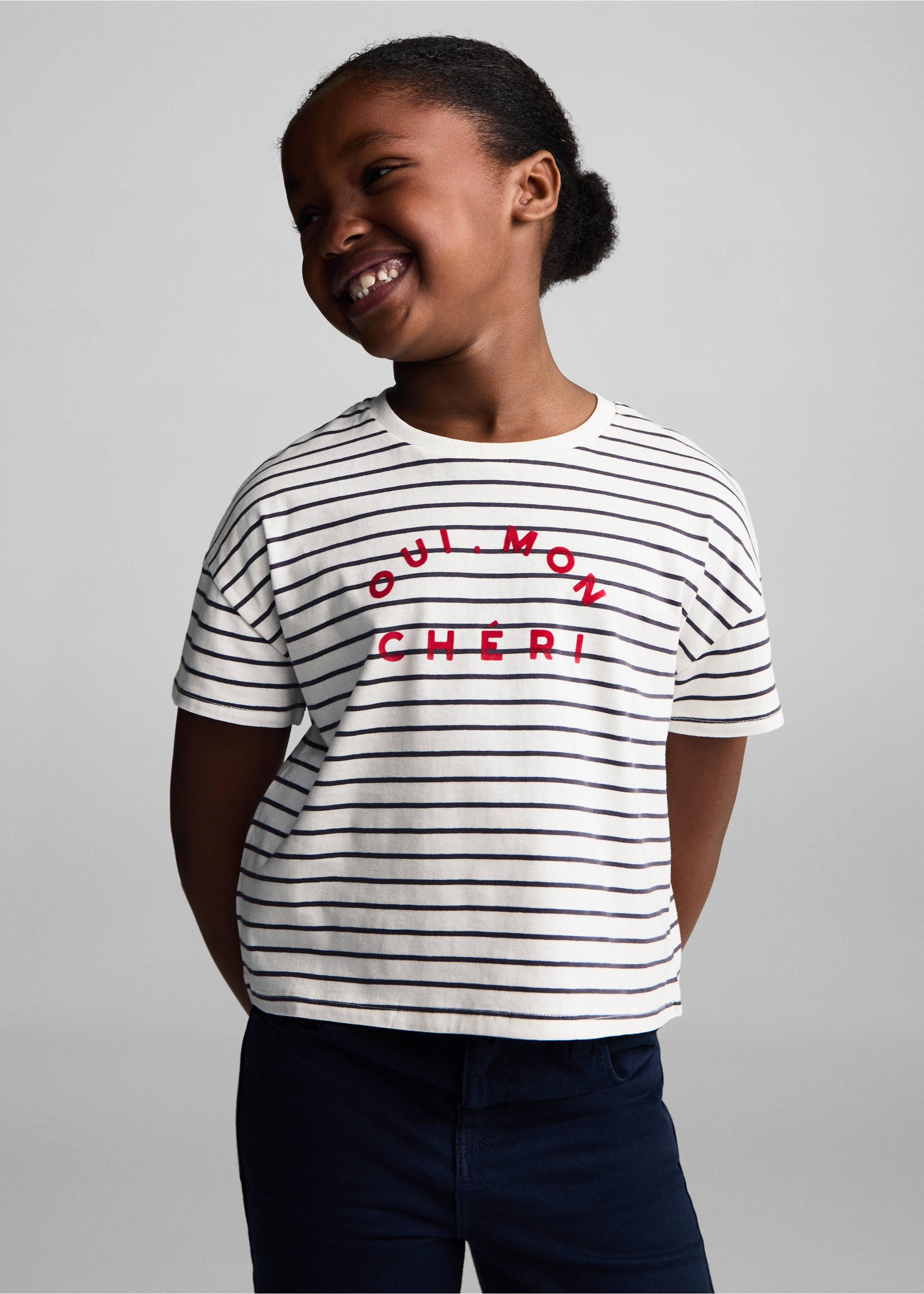 Striped cotton T-shirt - Medium plane, Off White. Ref: 77073278-00.