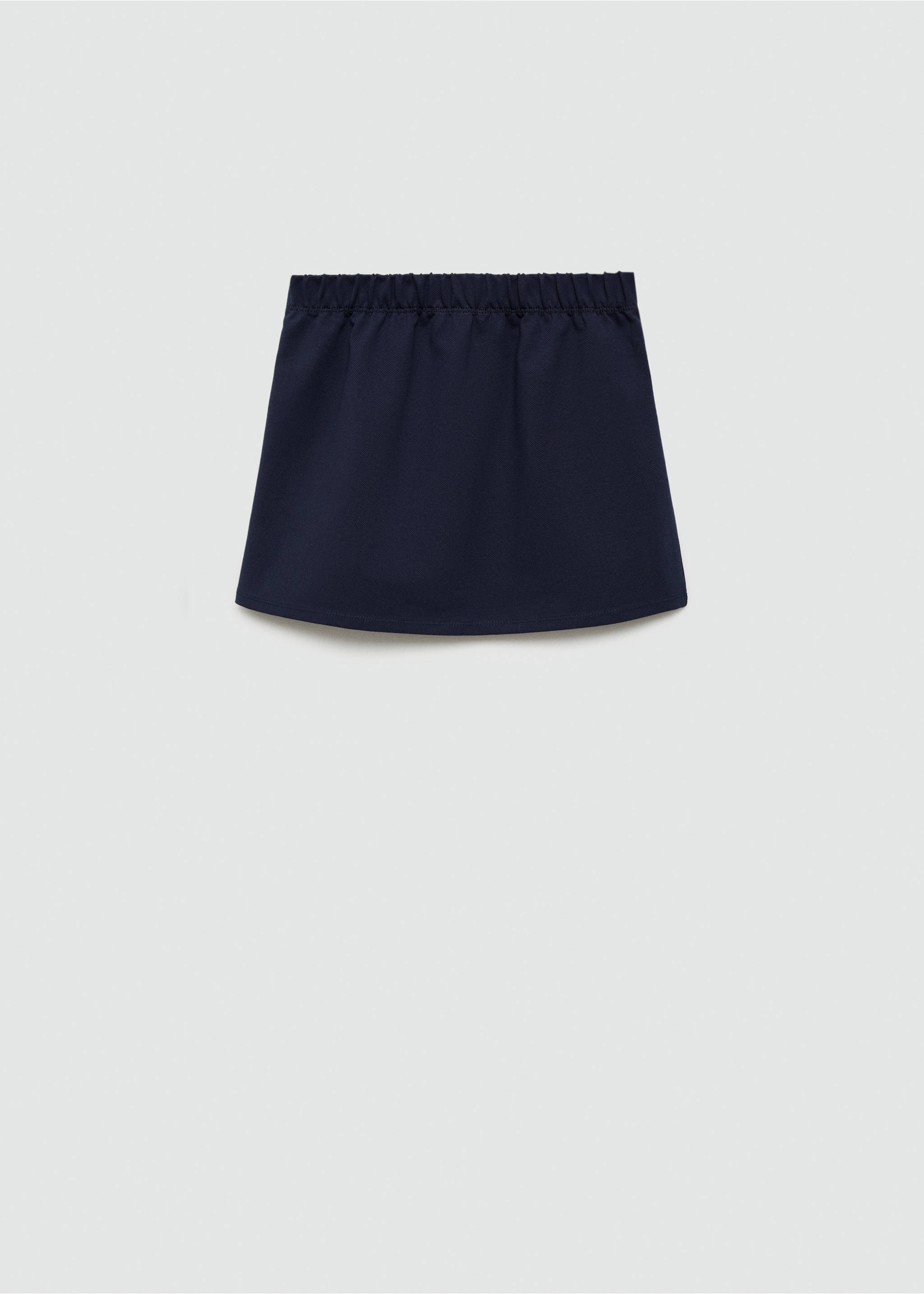 Pleated mini-skirt - Reverse of the article, Dark Navy. Ref: 77073282-00.