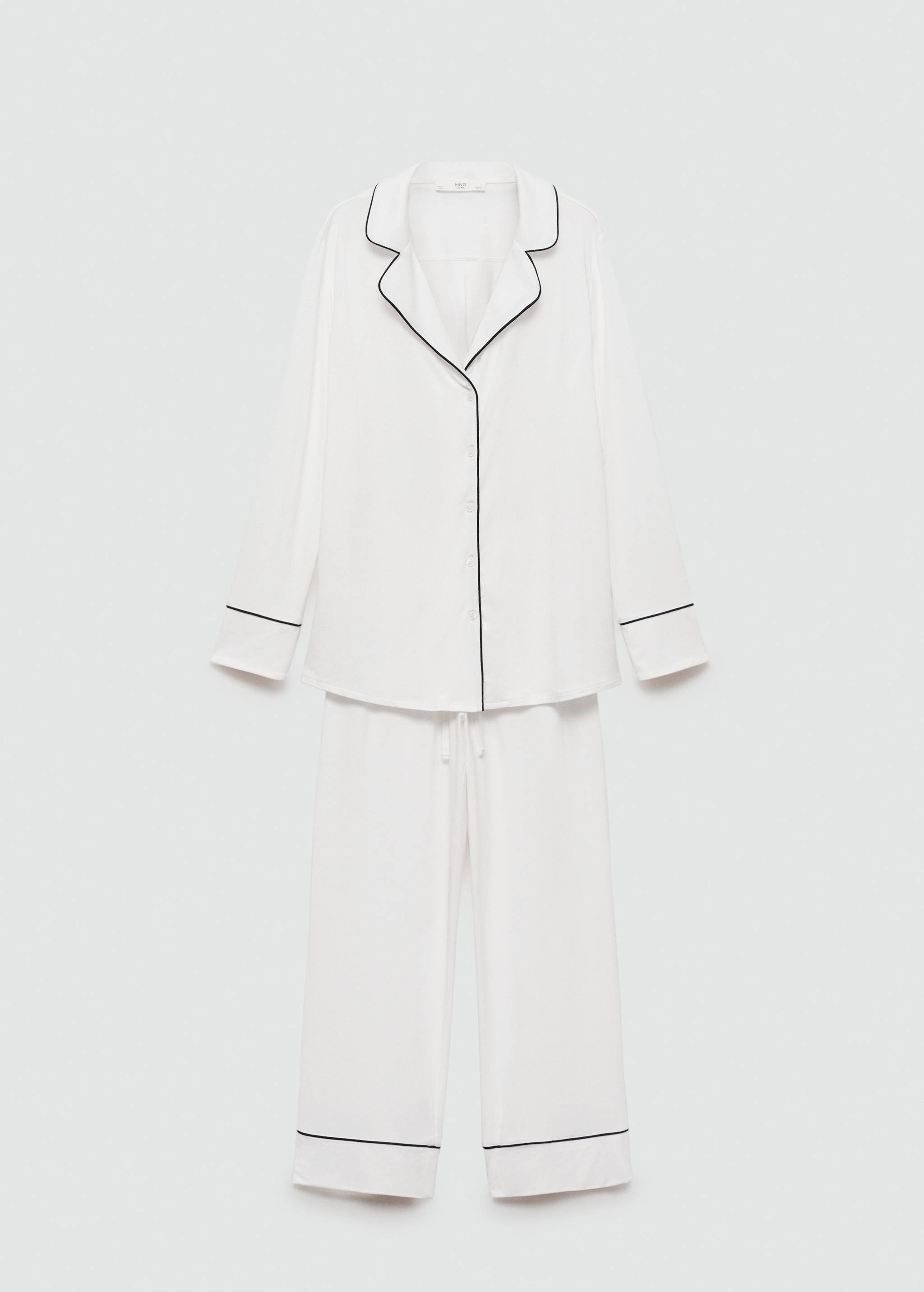 Dvoudílné pyžamo s ozdobným lemováním - Zboží bez modelu