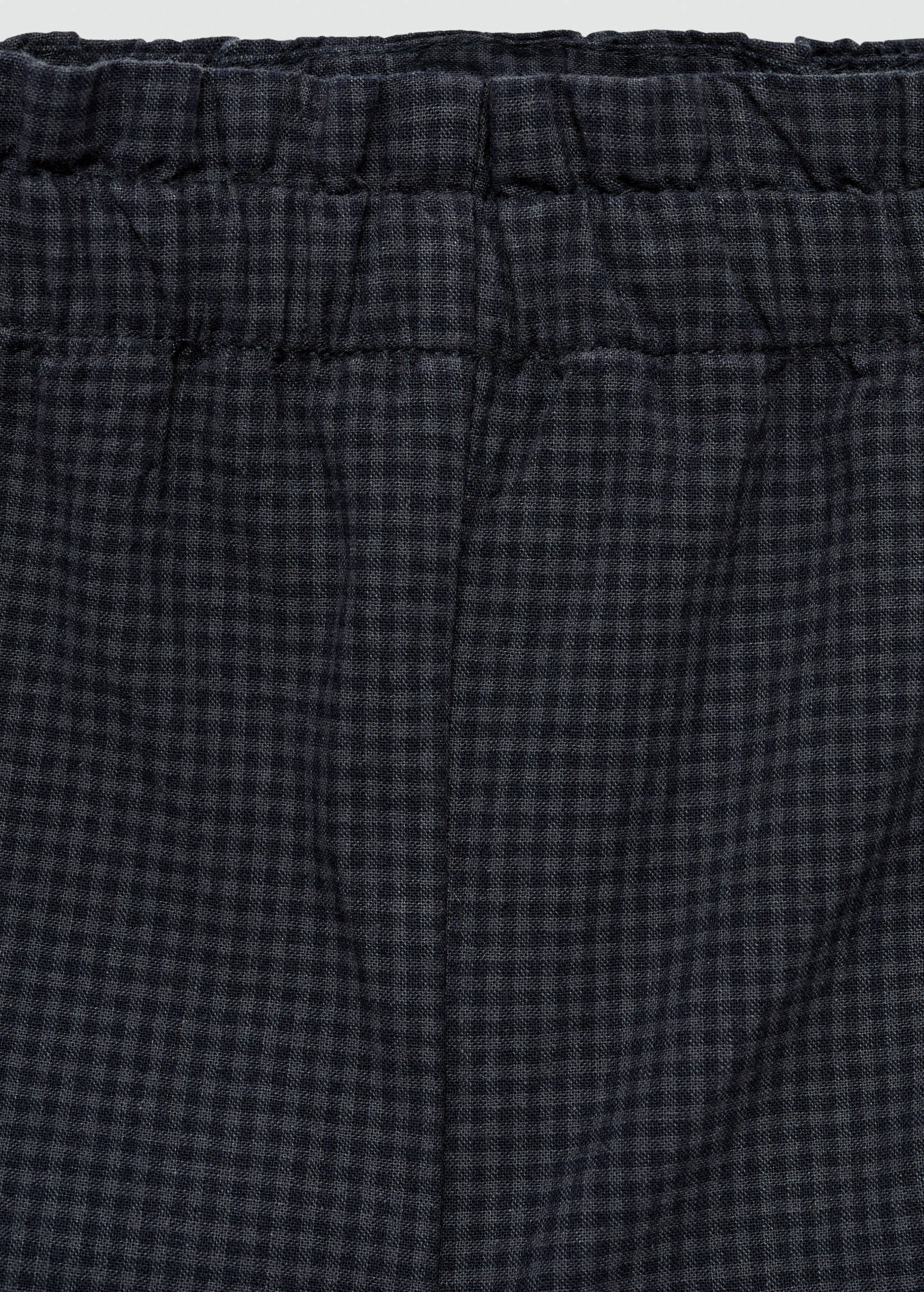 Straight checked pants - Details of the article 8