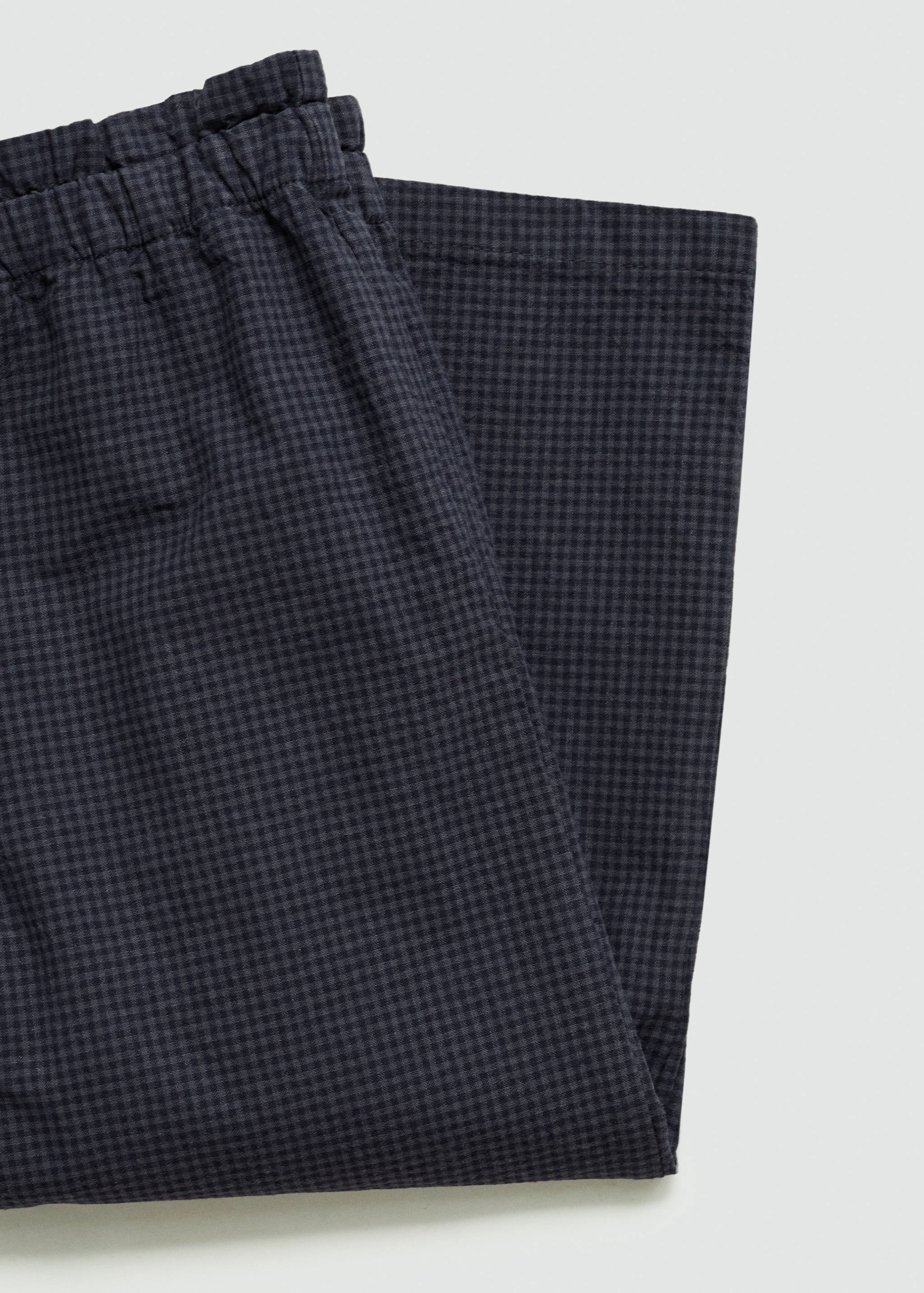 Straight checked pants - Details of the article 0